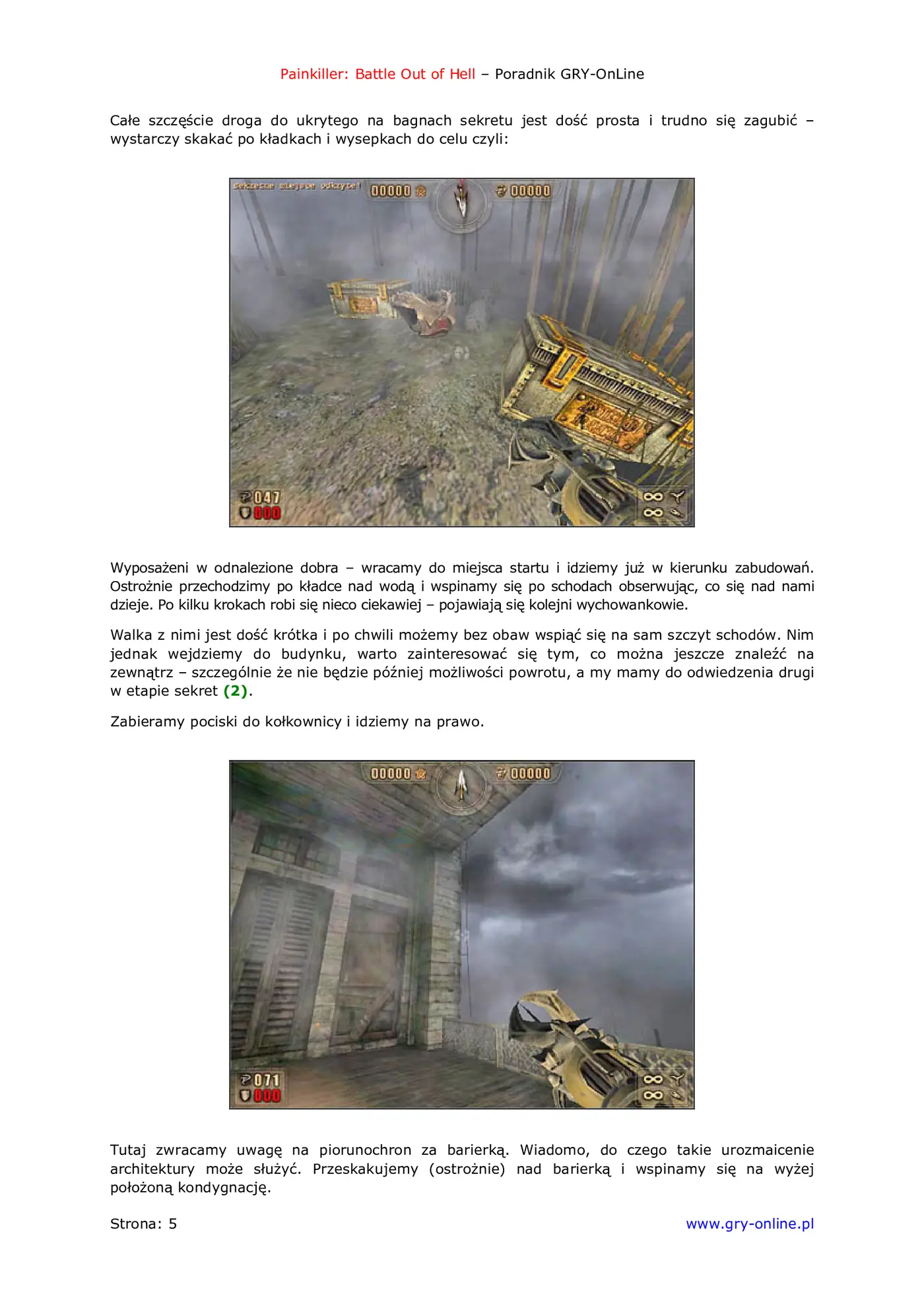 Fragment „Painkiller: Battle Out of Hell - poradnik do gry” — strona 6 z 8