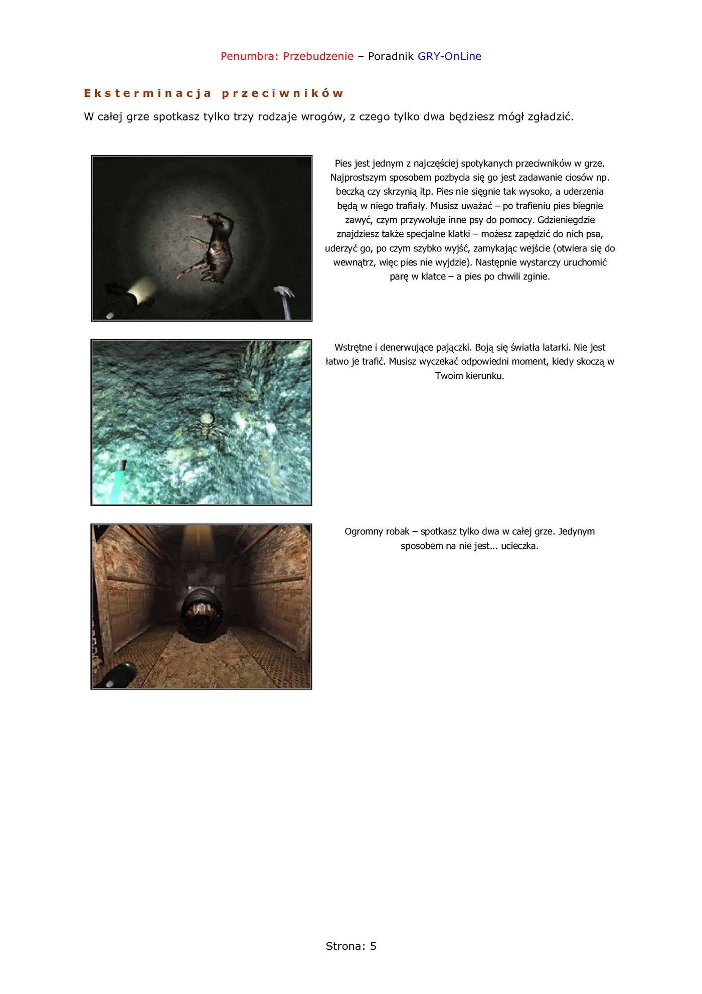 Fragment „Penumbra: Przebudzenie - poradnik do gry” — strona 6 z 8