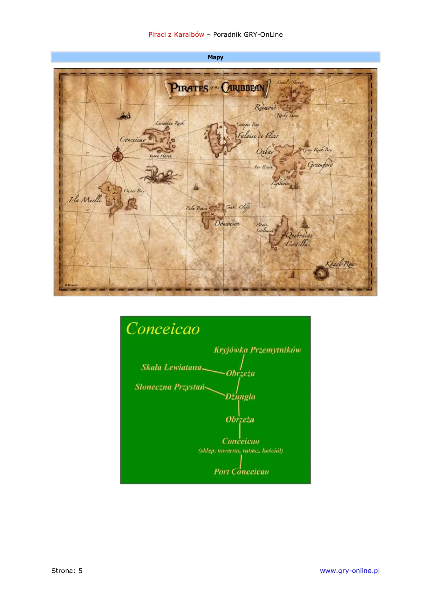 Fragment „Piraci z Karaibów - poradnik do gry” — strona 6 z 8