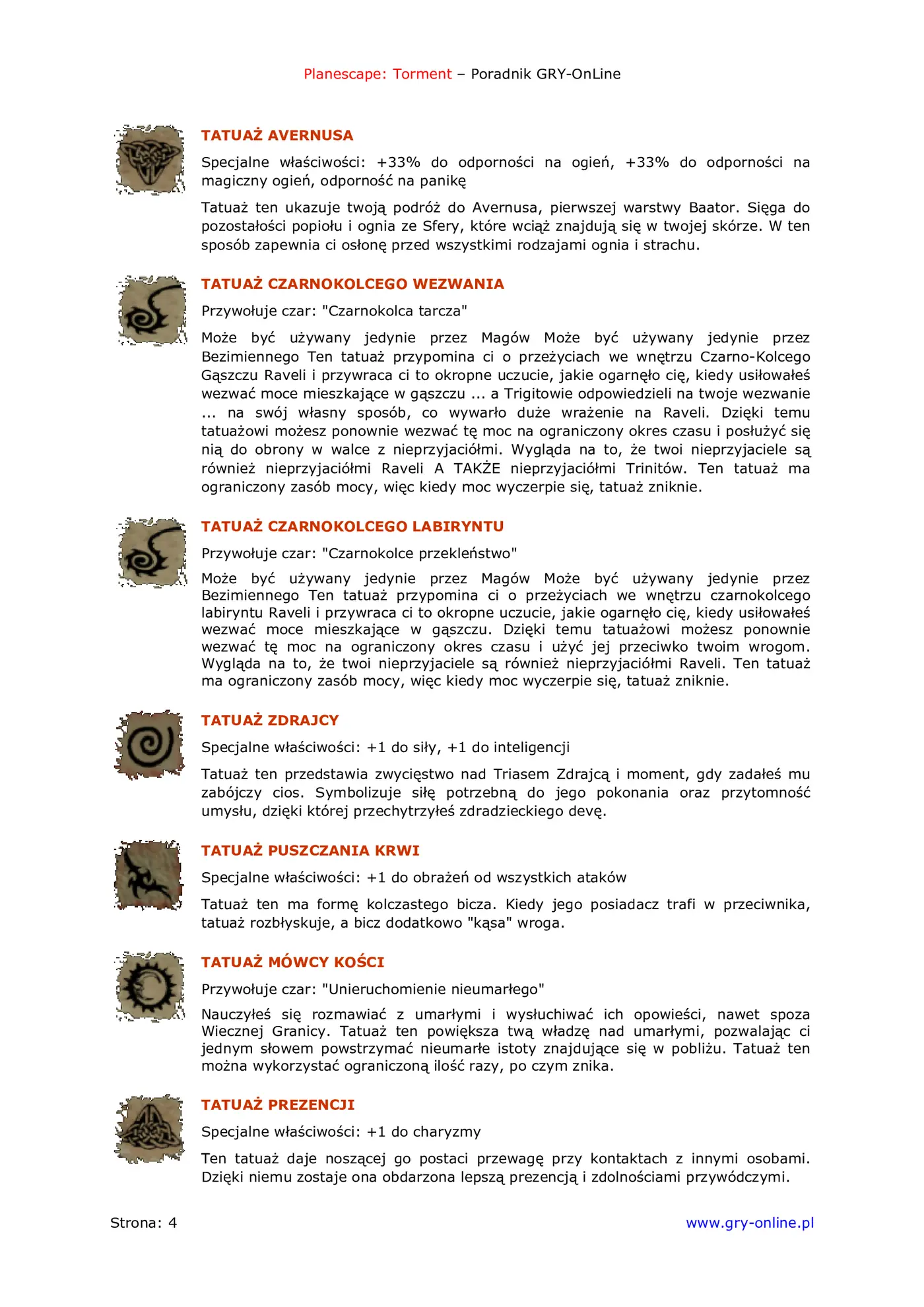 Fragment „Planescape Torment - poradnik do gry” — strona 5 z 8