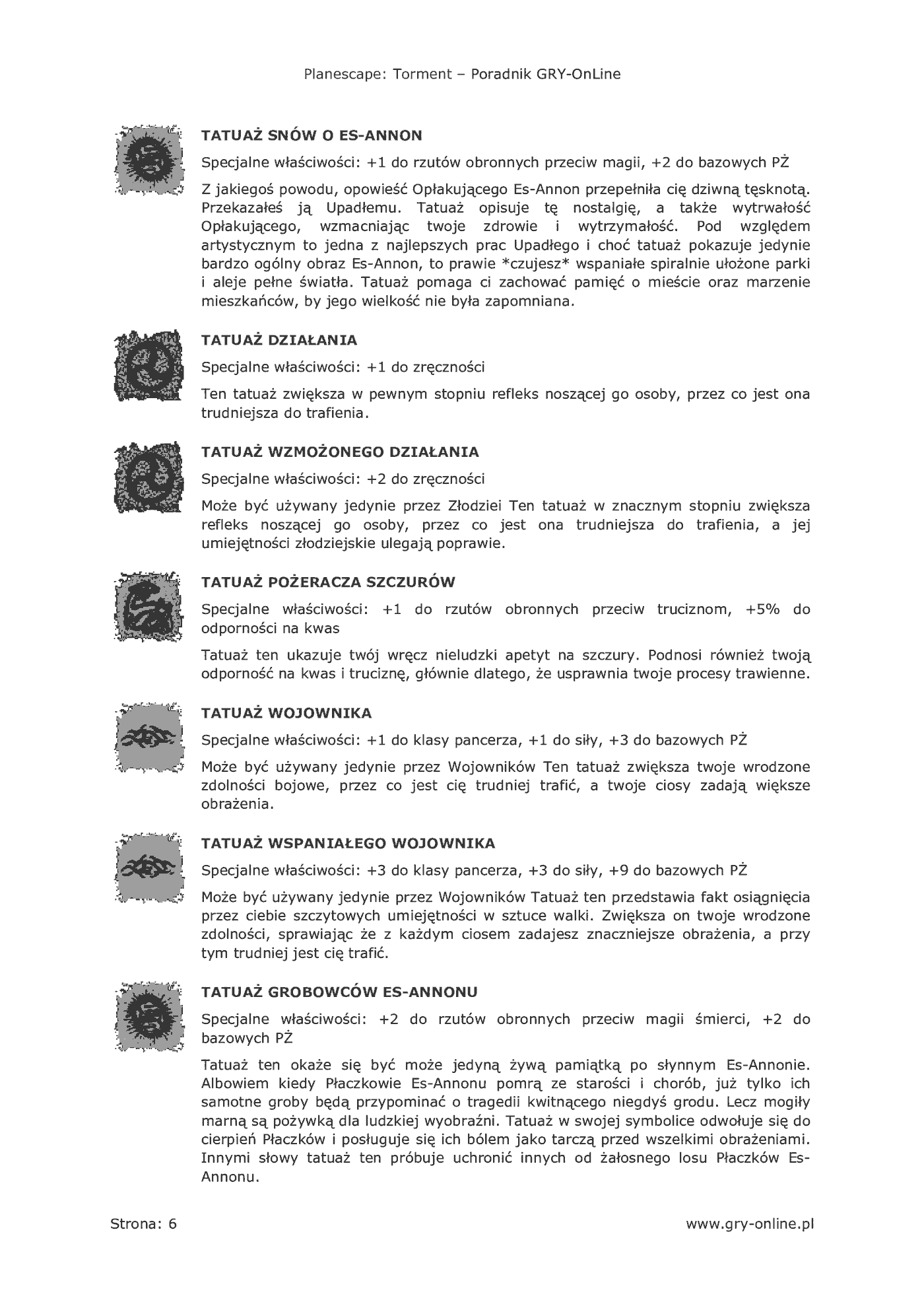 Fragment „Planescape Torment - poradnik do gry” — strona 7 z 8