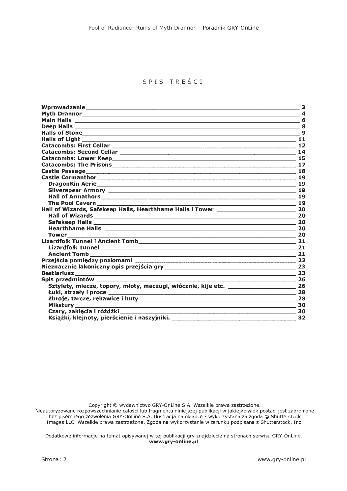 Fragment „Pool of Radiance: Ruins of Myth Drannor - poradnik do gry” — strona 3 z 8