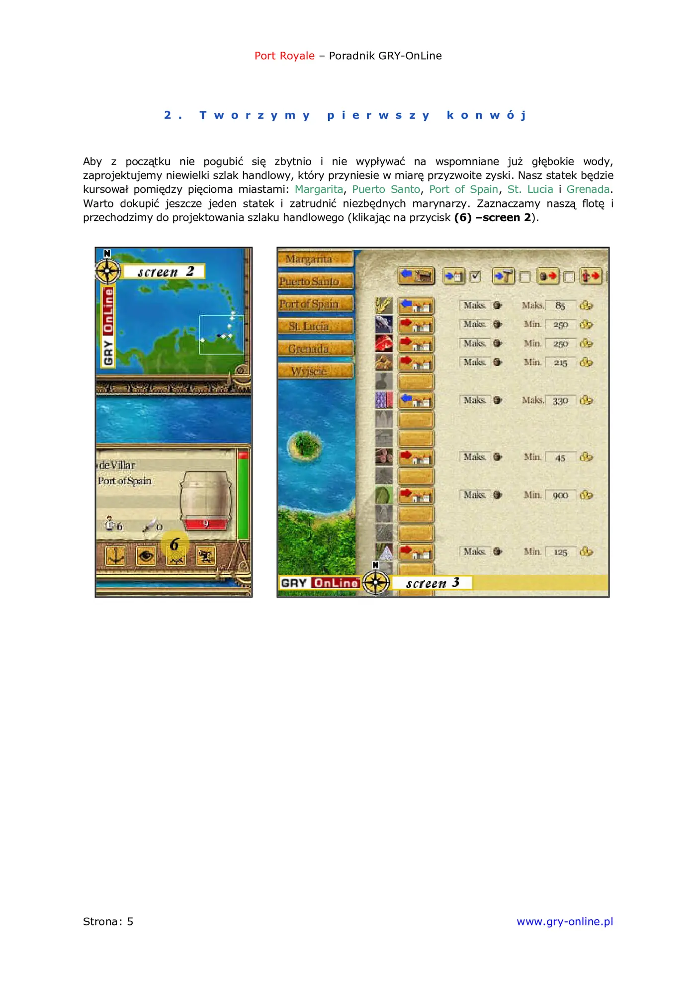 Fragment „Port Royale - poradnik do gry” — strona 6 z 8