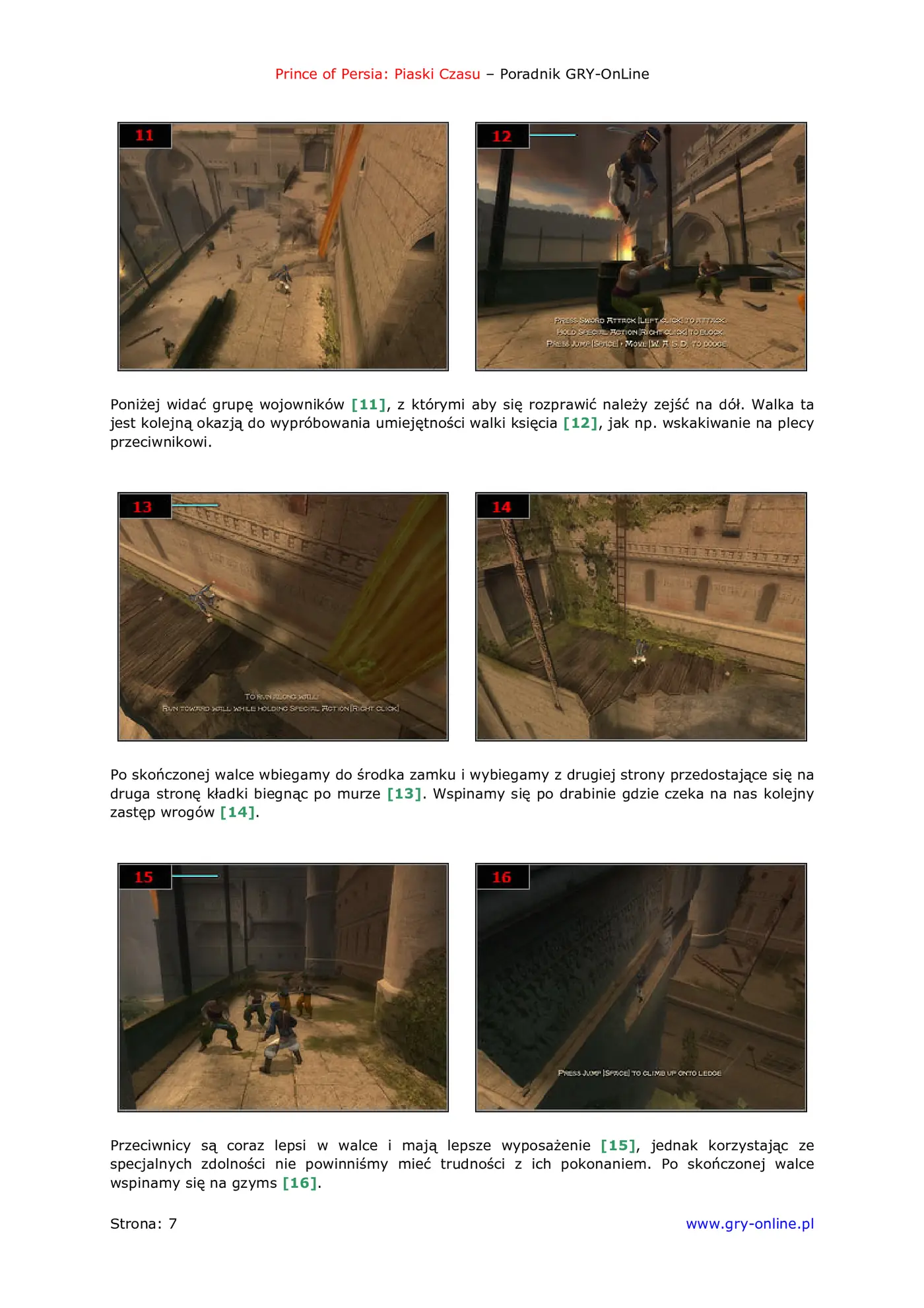 Fragment „Prince of Persia: Piaski Czasu - poradnik do gry” — strona 8 z 8