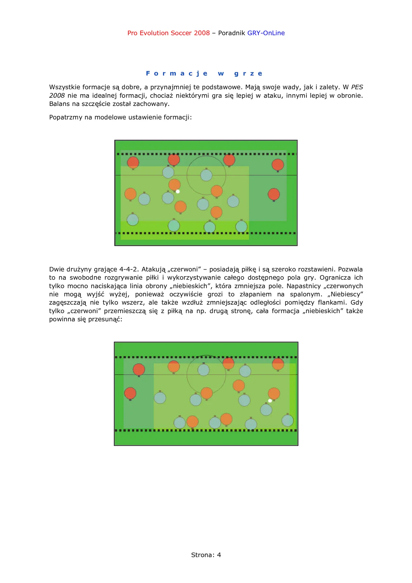 Fragment „Pro Evolution Soccer 2008 - poradnik do gry” — strona 5 z 8