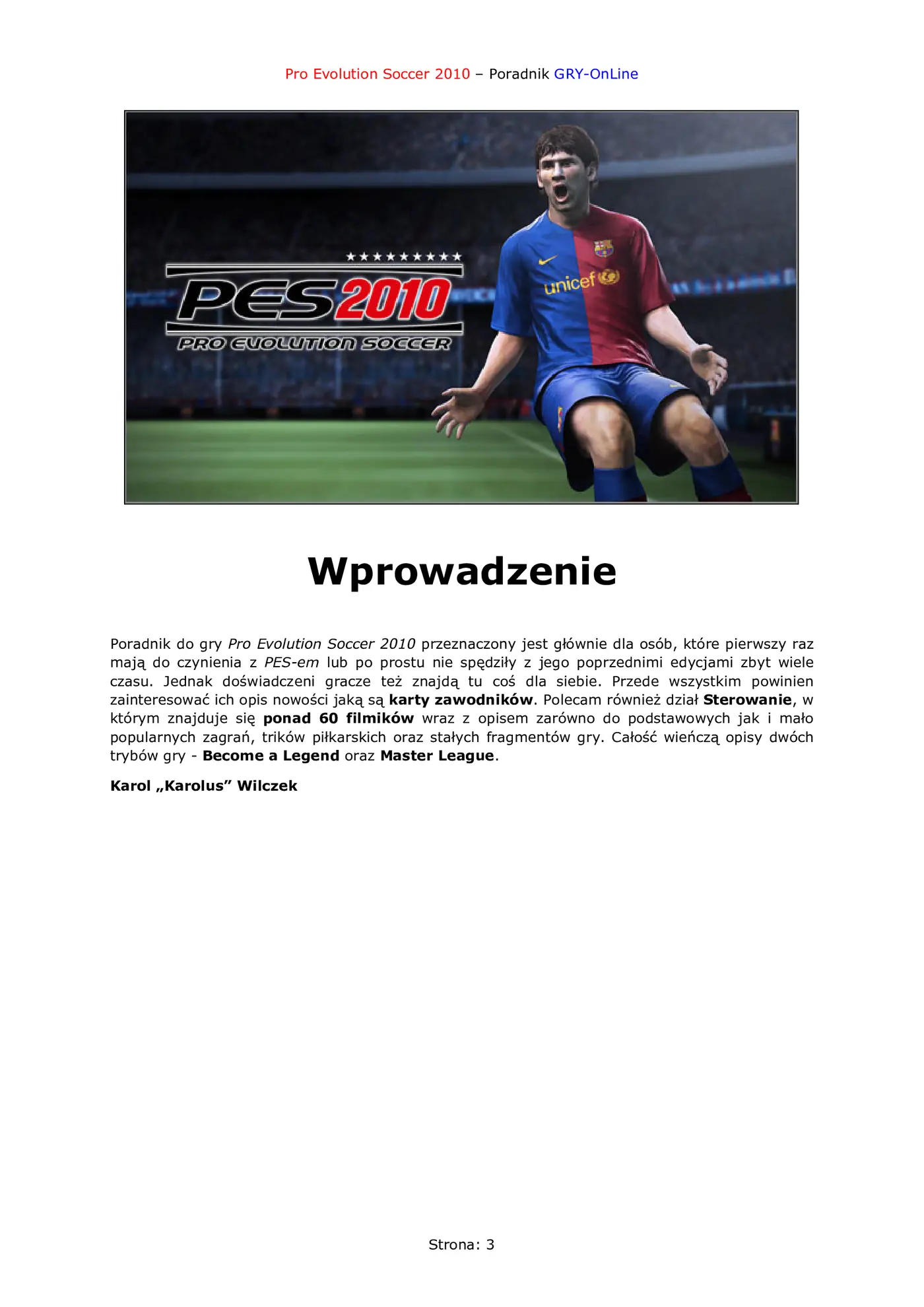 Fragment „Pro Evolution Soccer 2010 - poradnik do gry” — strona 4 z 8