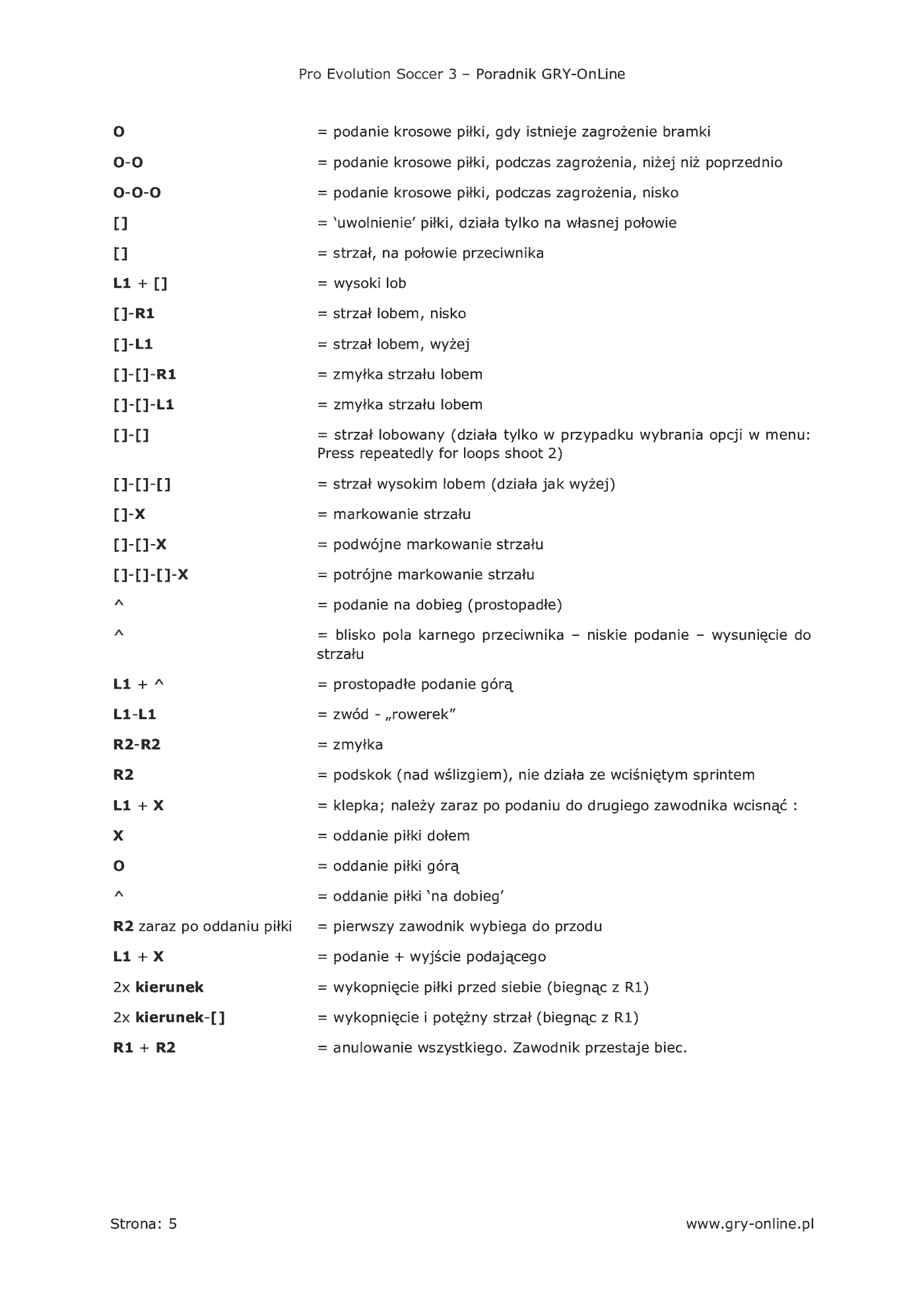 Fragment „Pro Evolution Soccer 3 - poradnik do gry” — strona 6 z 8