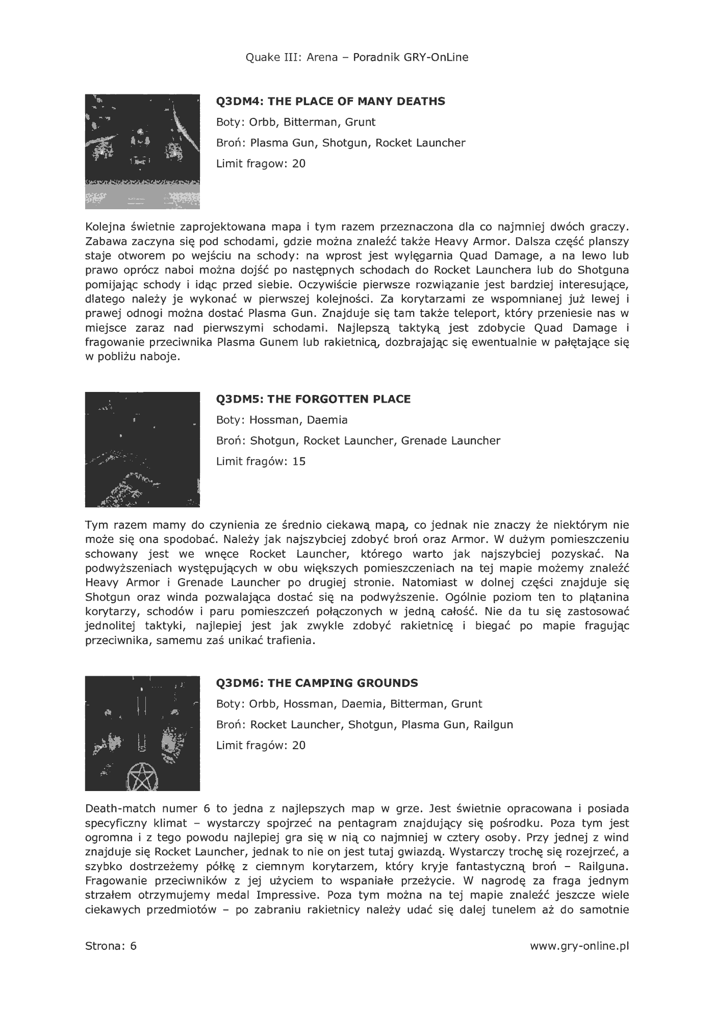Fragment „Quake III: Arena - poradnik do gry” — strona 7 z 8