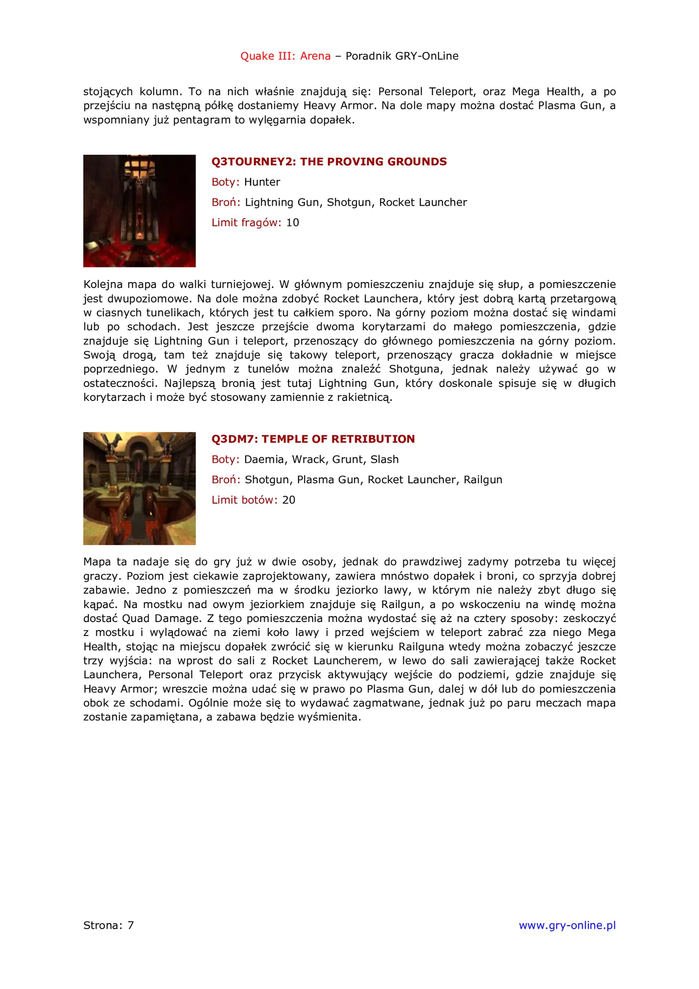 Fragment „Quake III: Arena - poradnik do gry” — strona 8 z 8