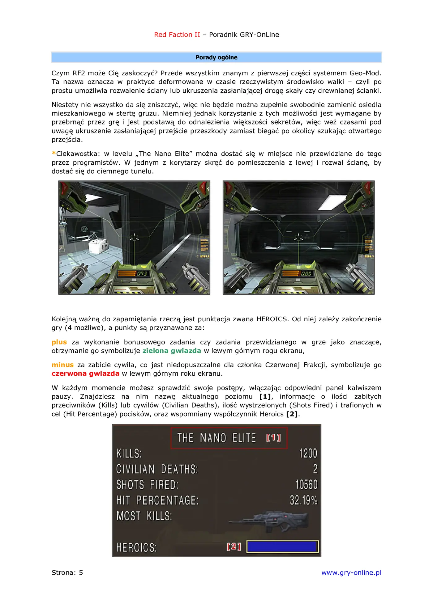 Fragment „Red Faction II - poradnik do gry” — strona 6 z 8