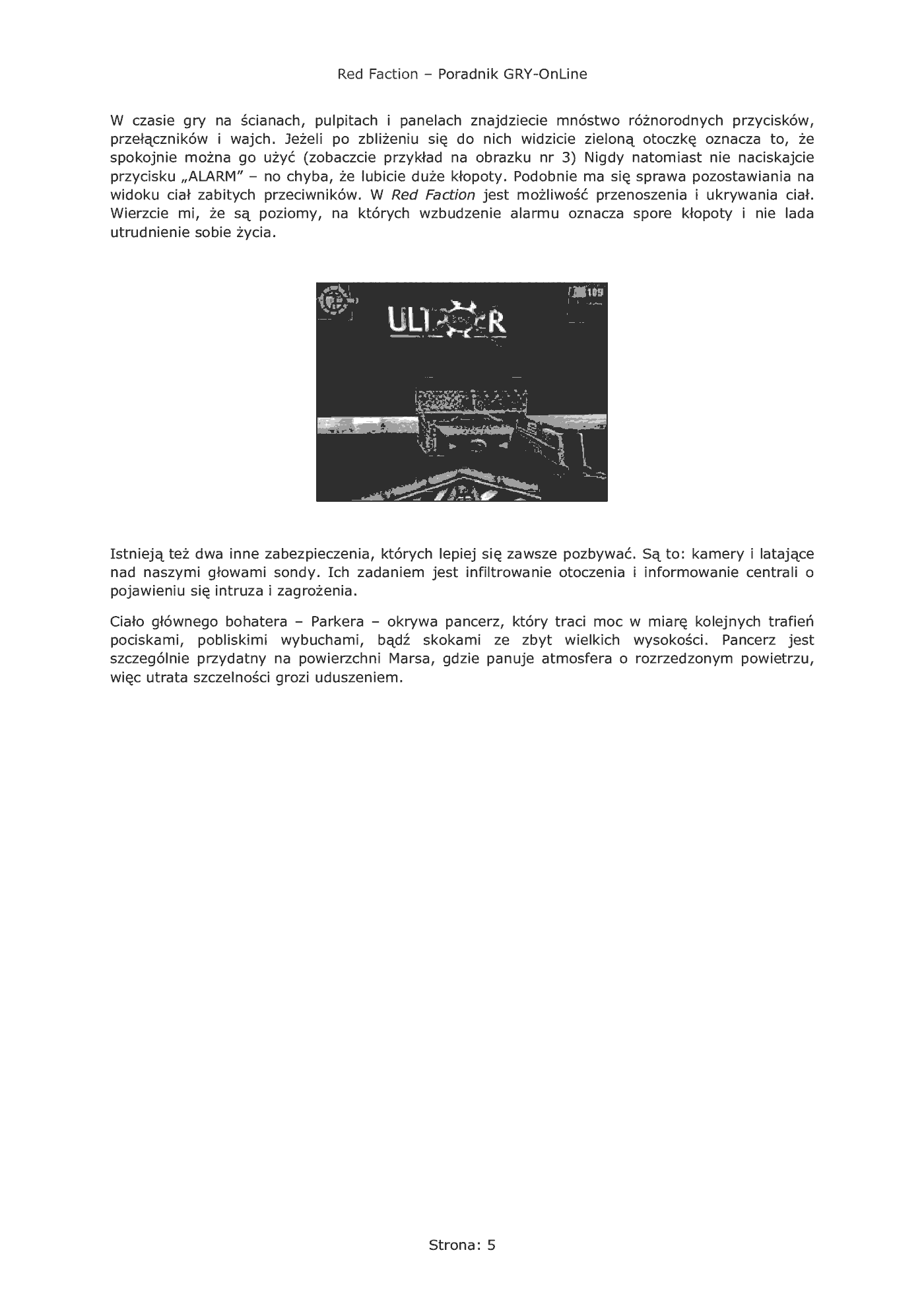 Fragment „Red Faction - poradnik do gry” — strona 6 z 8