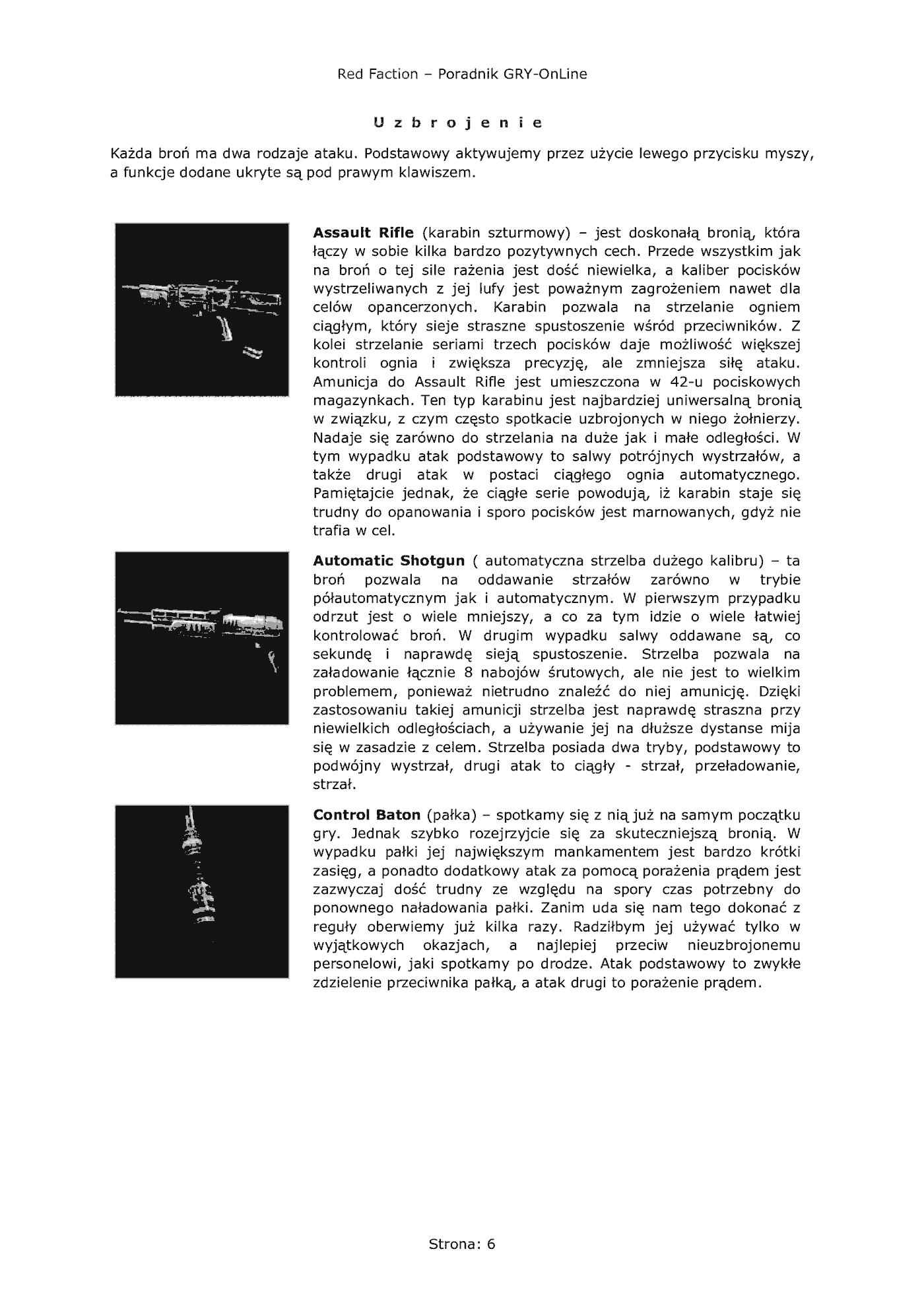 Fragment „Red Faction - poradnik do gry” — strona 7 z 8
