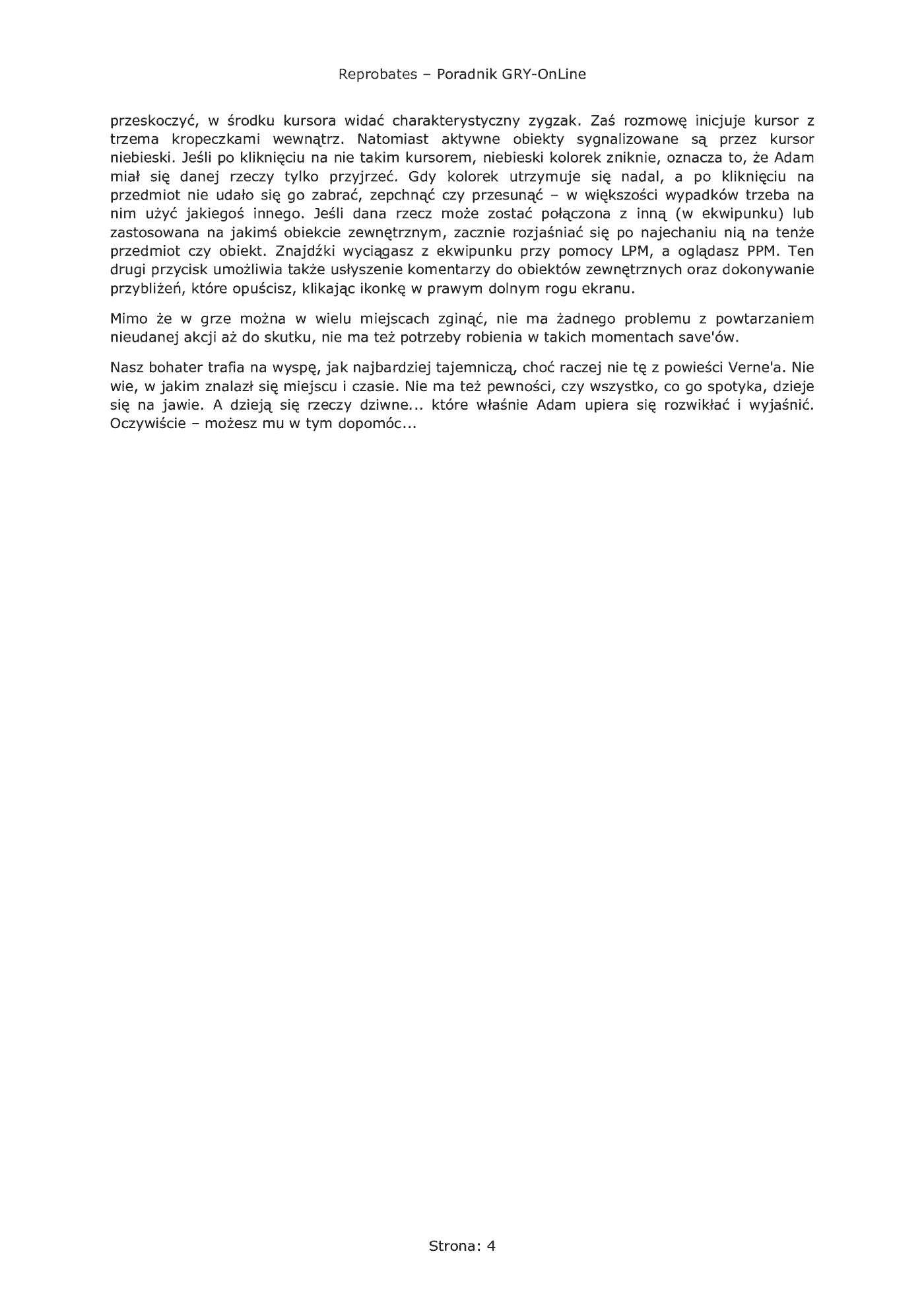 Fragment „Reprobates: U Bram Śmierci - poradnik do gry” — strona 5 z 8