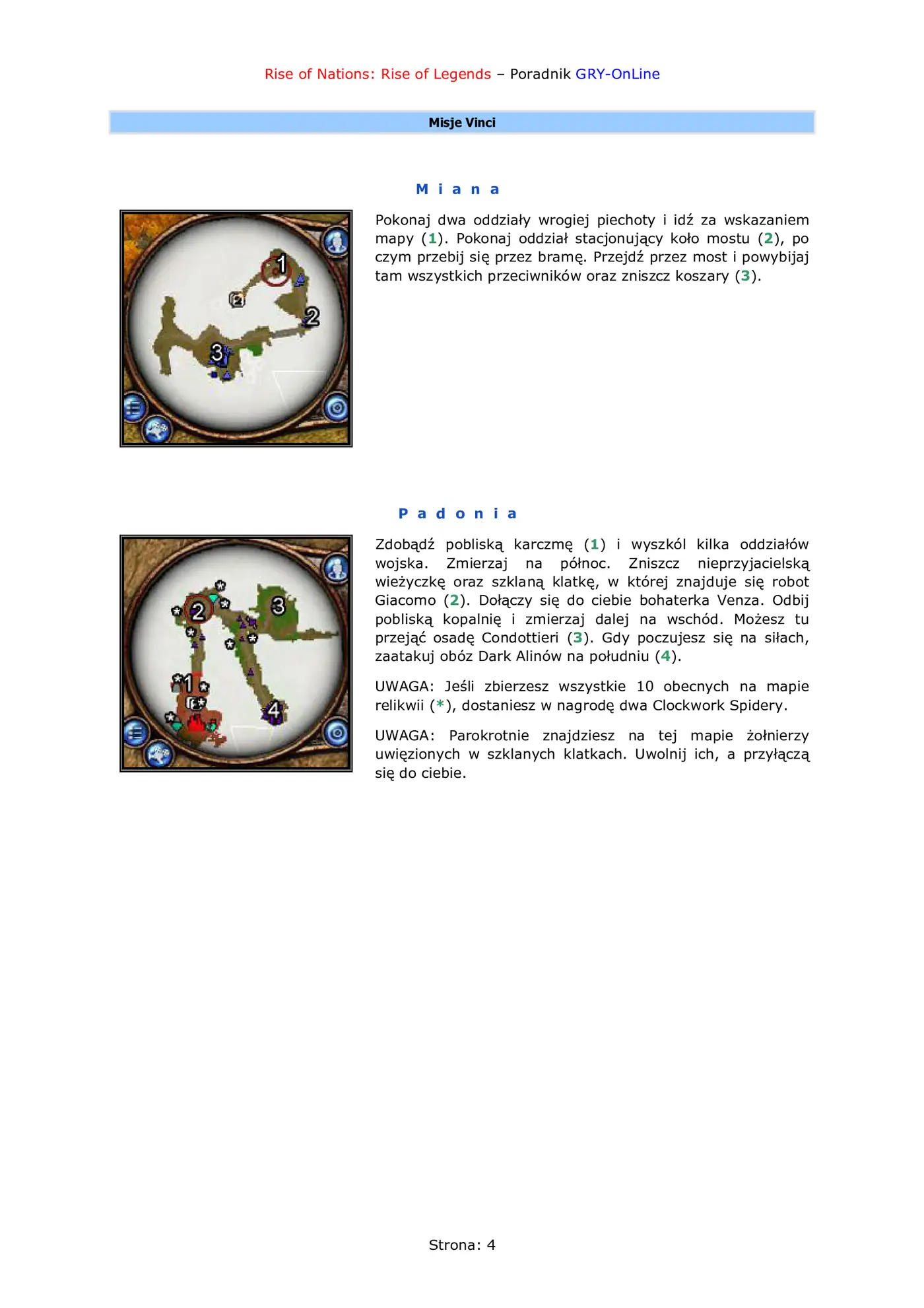 Fragment „Rise of Nations: Rise of Legends - poradnik do gry” — strona 5 z 8