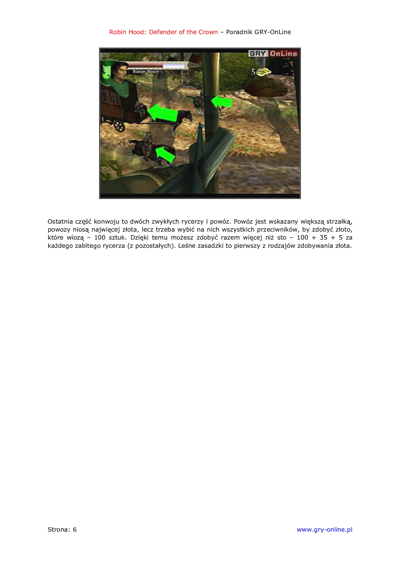 Fragment „Robin Hood: Defender of the Crown - poradnik do gry” — strona 7 z 8