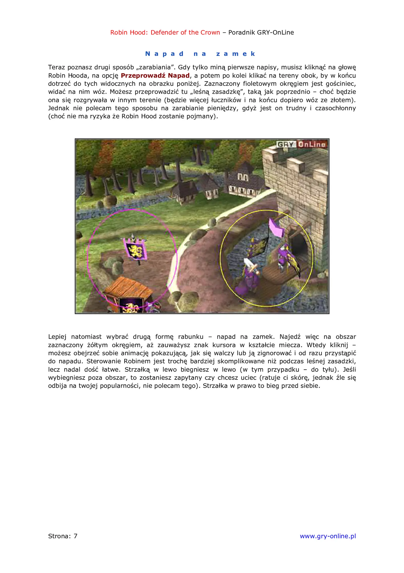 Fragment „Robin Hood: Defender of the Crown - poradnik do gry” — strona 8 z 8