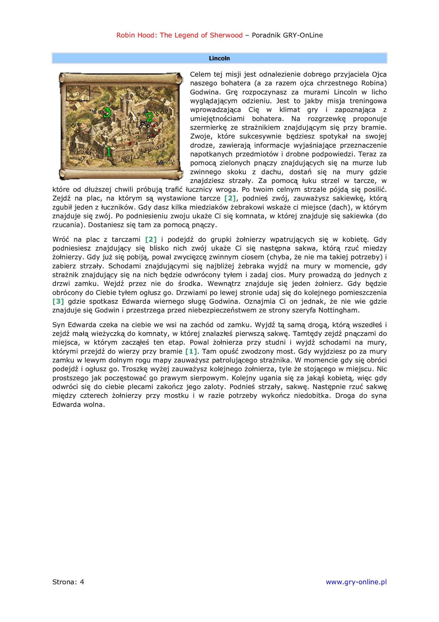 Fragment „Robin Hood: Legenda Sherwood - poradnik do gry” — strona 5 z 8