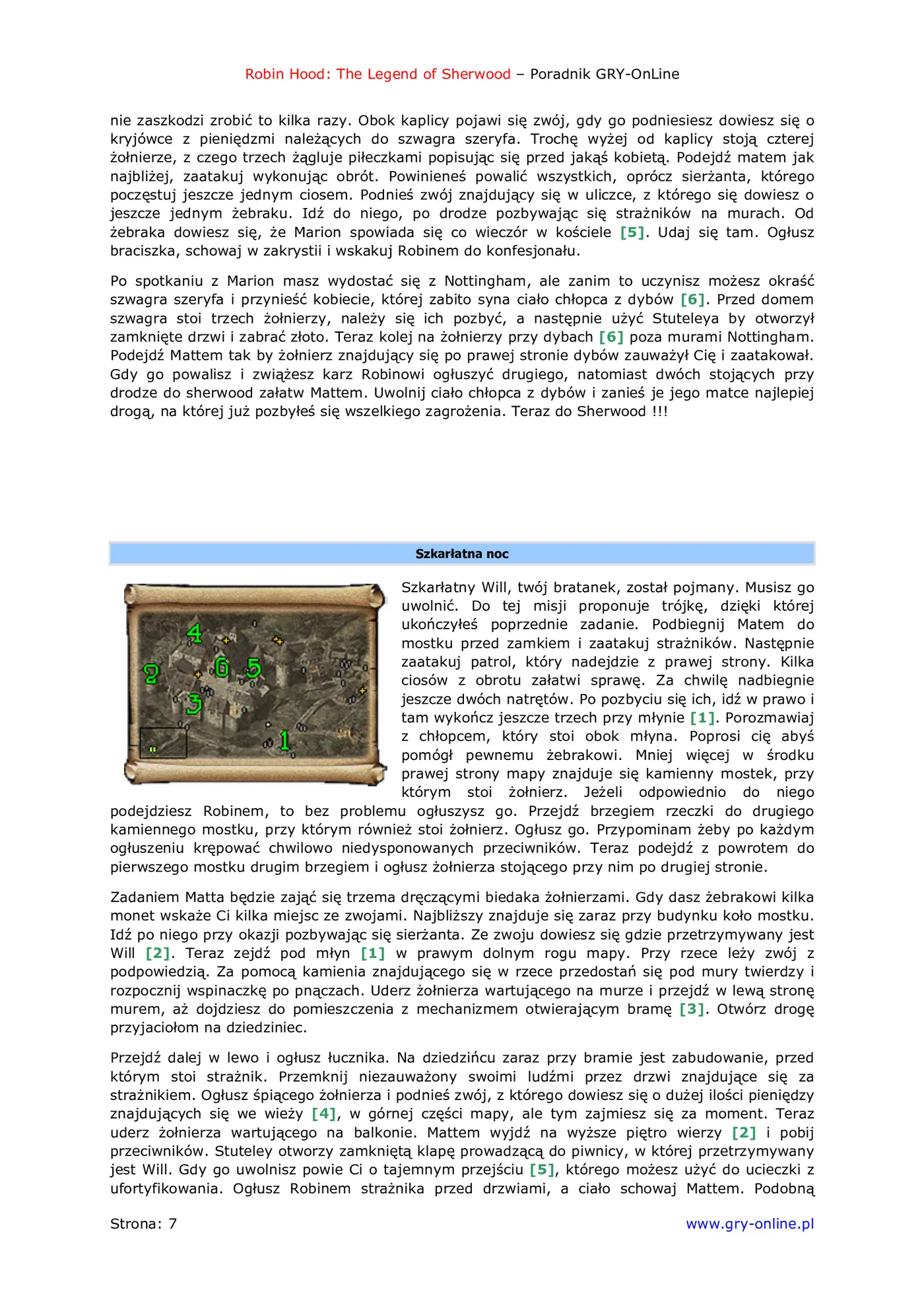 Fragment „Robin Hood: Legenda Sherwood - poradnik do gry” — strona 8 z 8