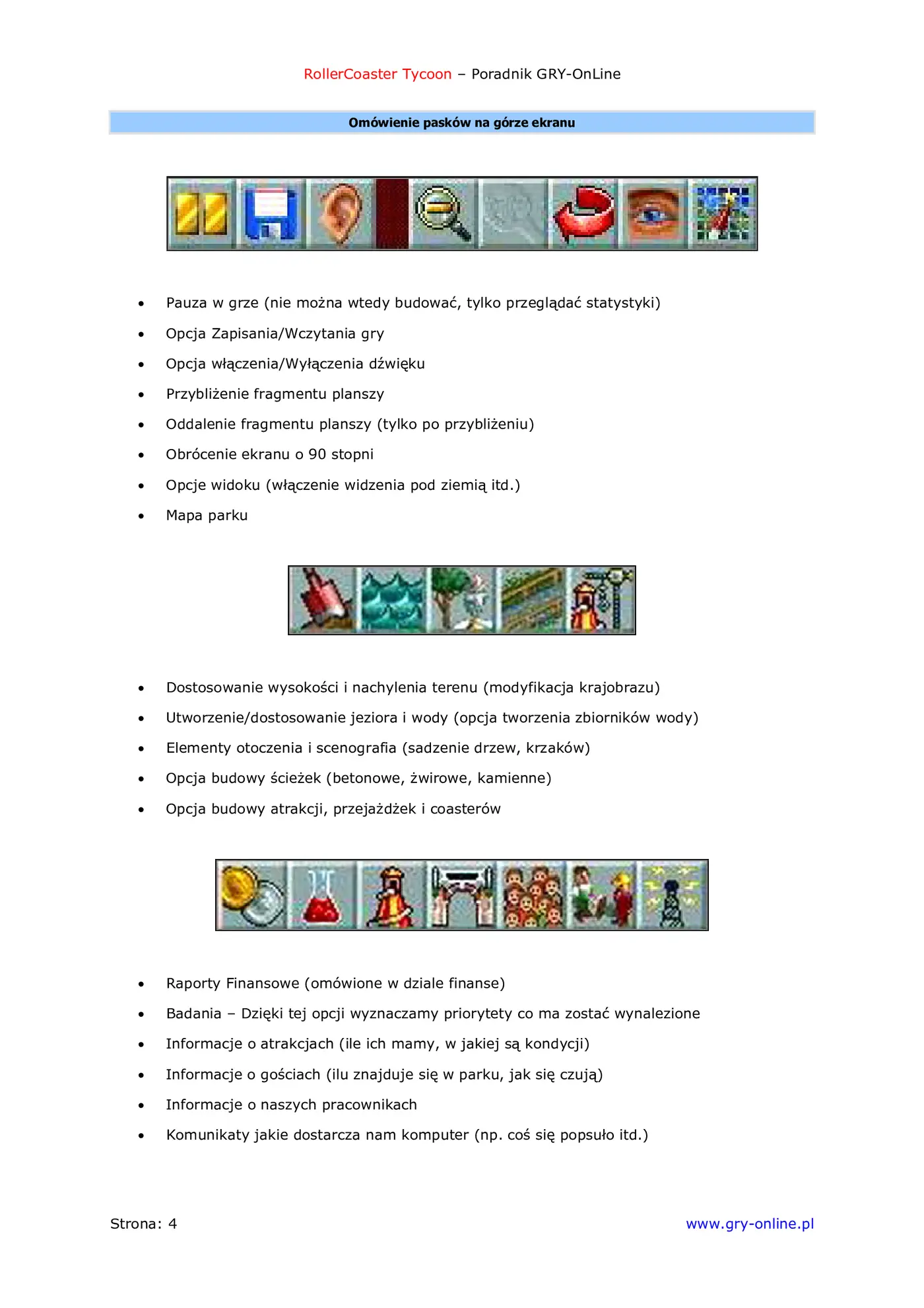 Fragment „RollerCoaster Tycoon - poradnik do gry” — strona 5 z 8