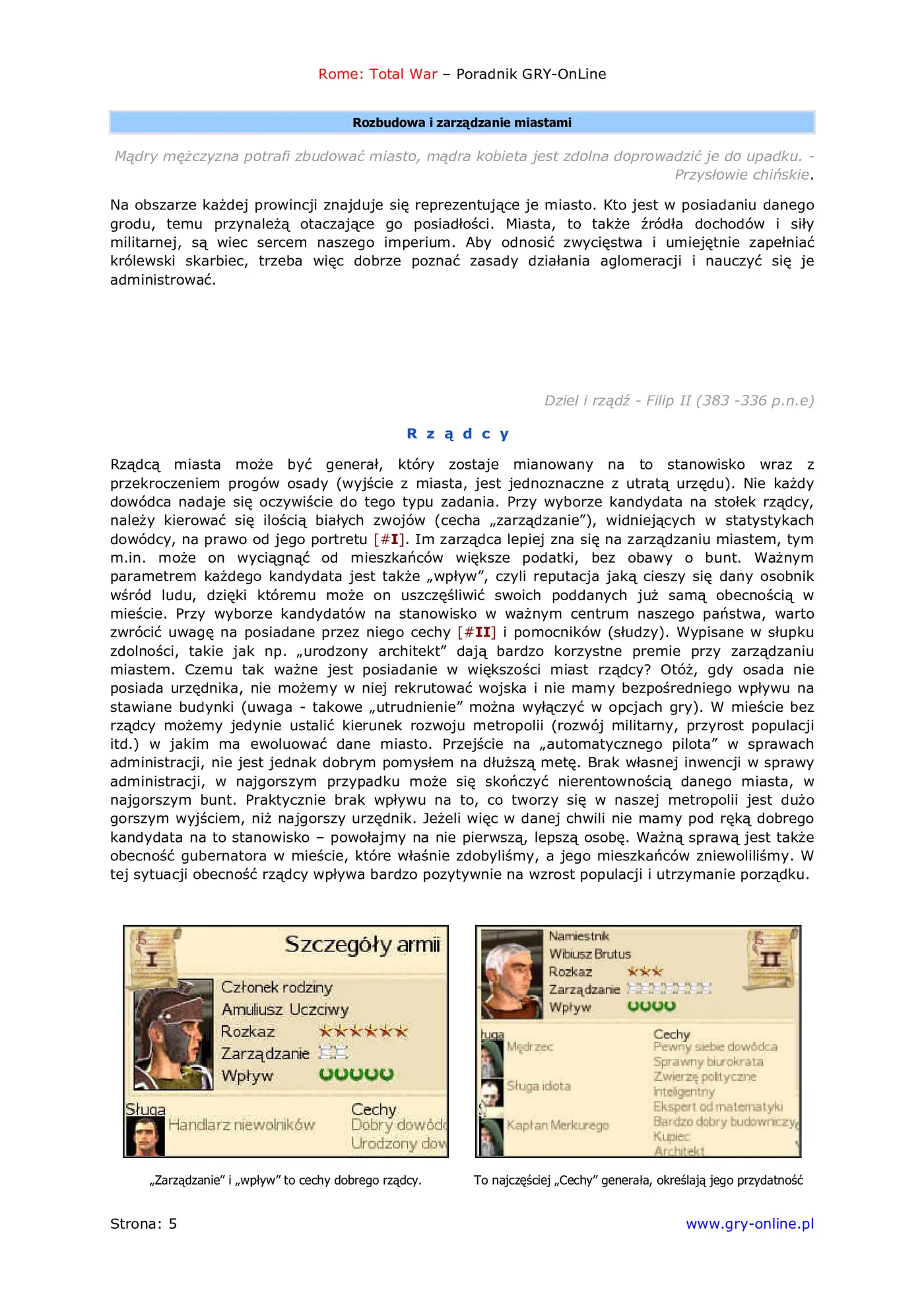 Fragment „Rome: Total War - poradnik do gry” — strona 6 z 8