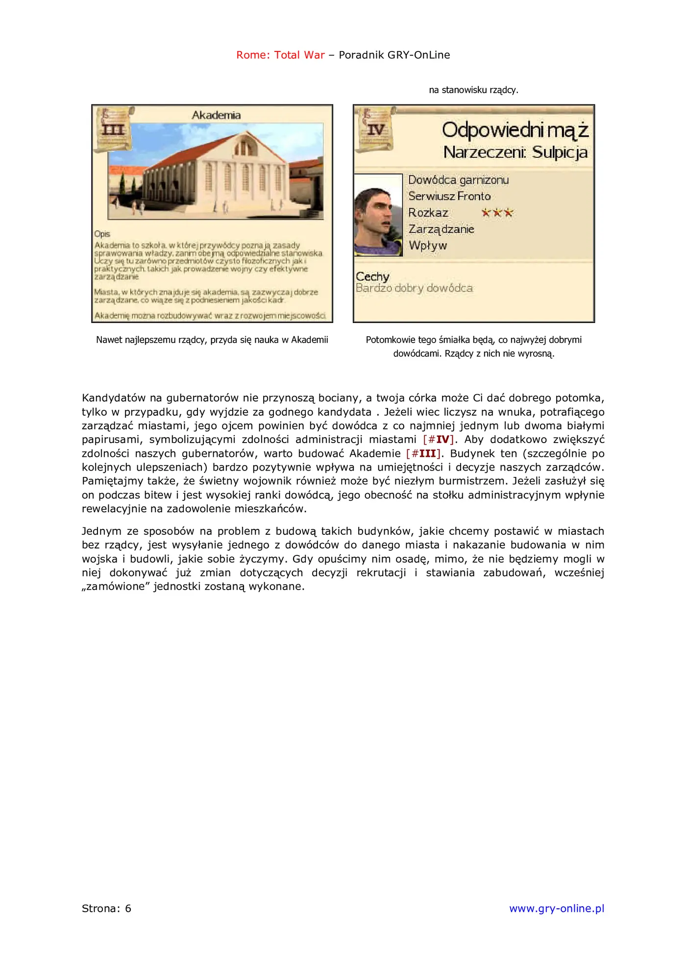 Fragment „Rome: Total War - poradnik do gry” — strona 7 z 8