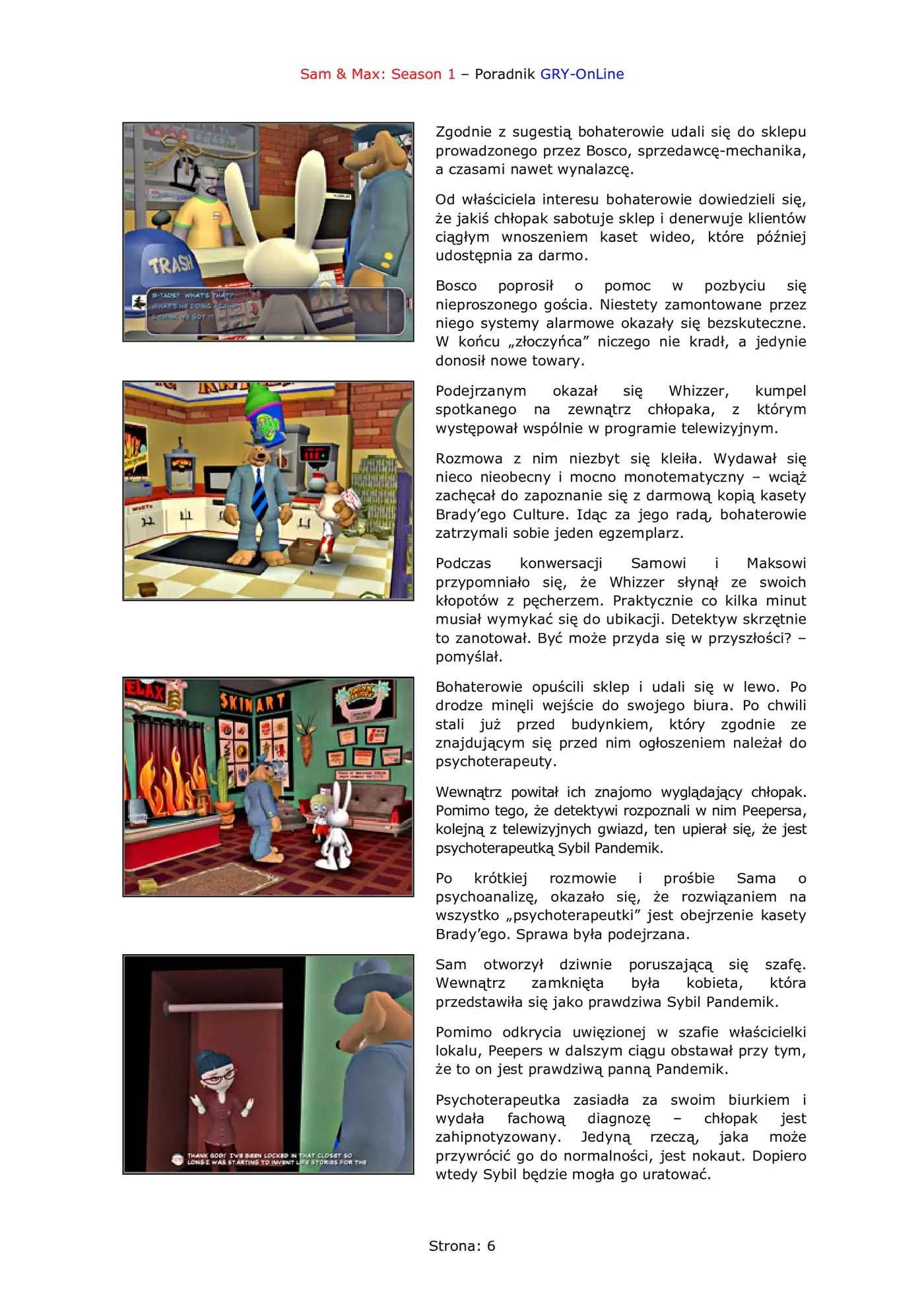 Fragment „Sam Max: Sezon 1 - poradnik do gry” — strona 7 z 8