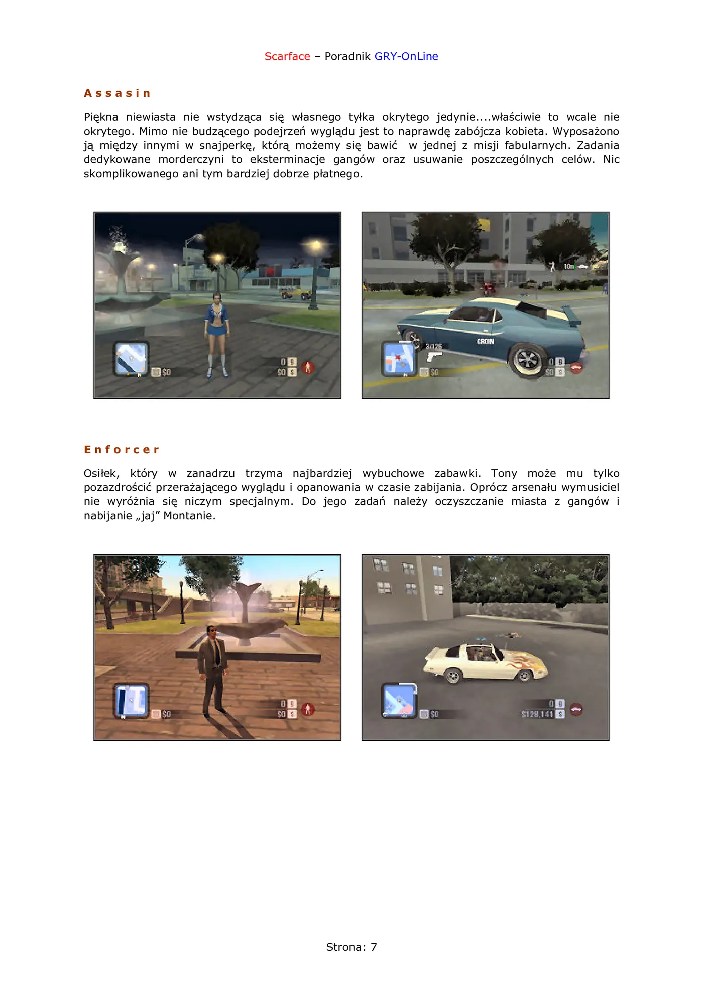 Fragment „Scarface: Człowiek z Blizną - poradnik do gry” — strona 8 z 8