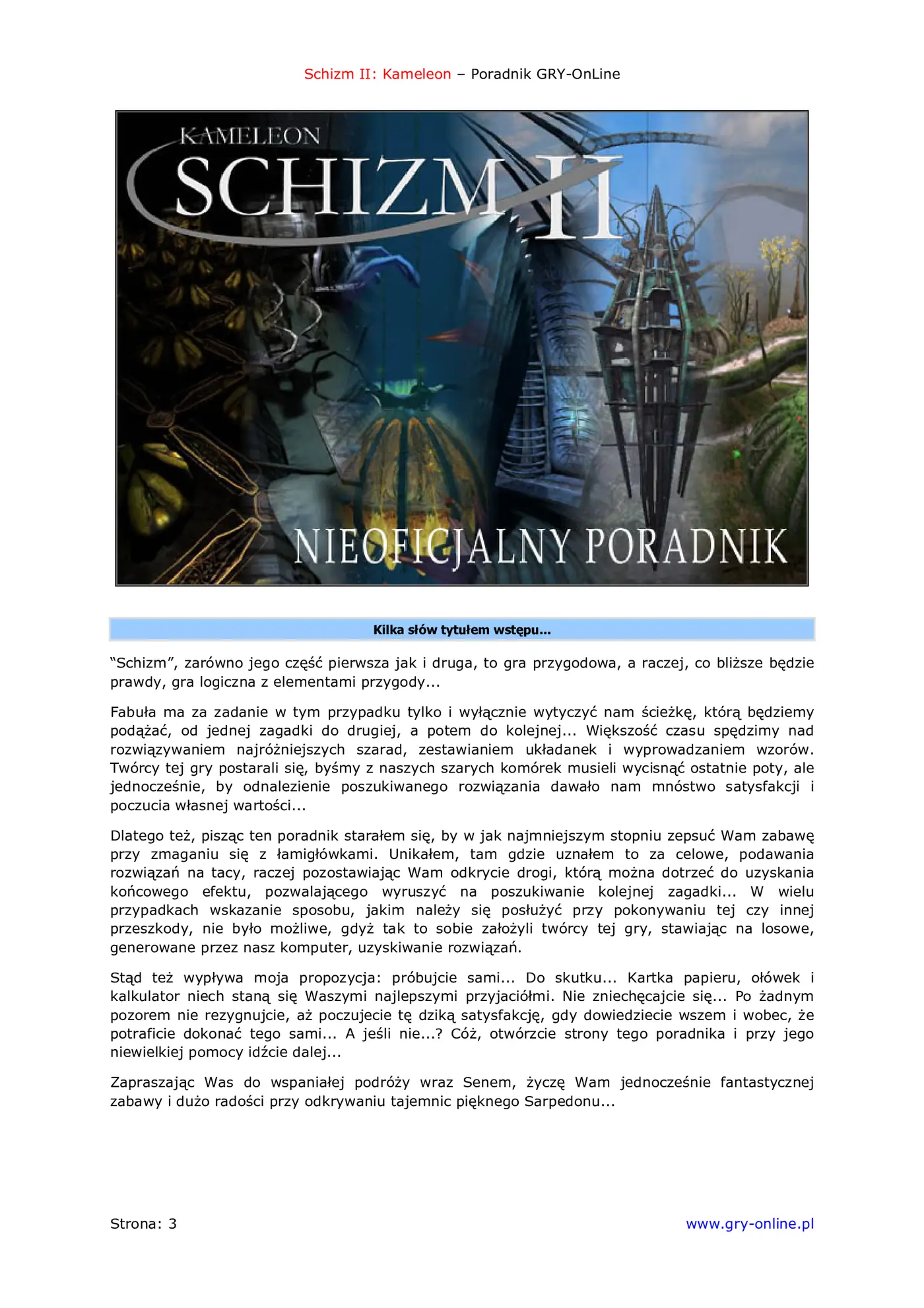 Fragment „Schizm II: Kameleon - poradnik do gry” — strona 4 z 8