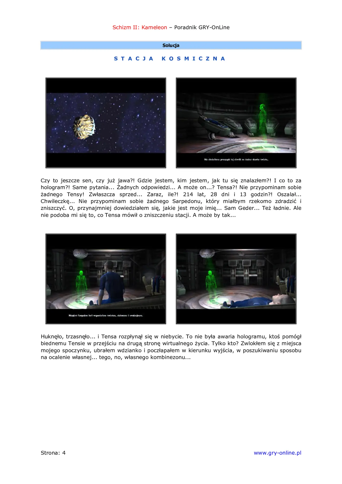 Fragment „Schizm II: Kameleon - poradnik do gry” — strona 5 z 8