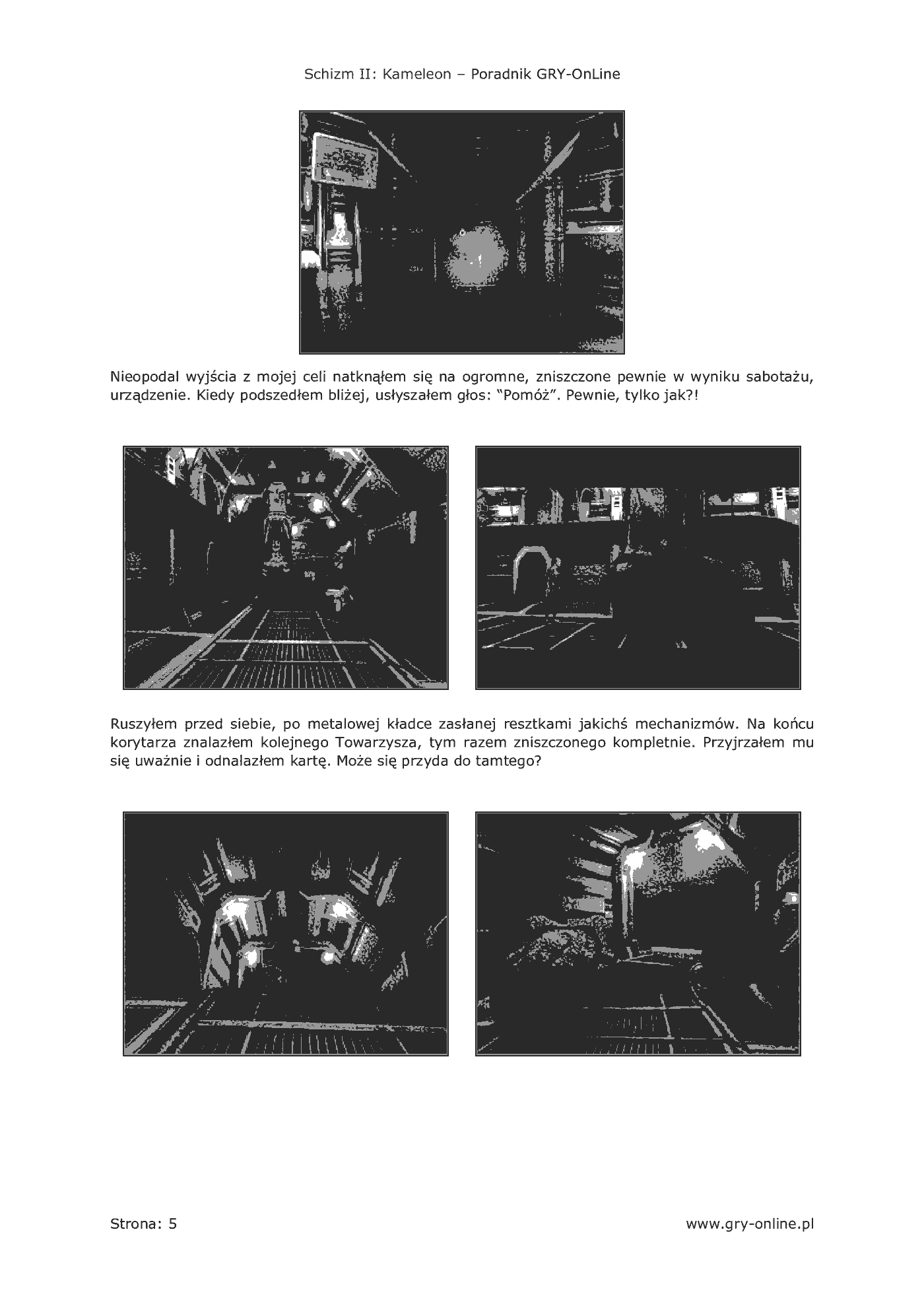 Fragment „Schizm II: Kameleon - poradnik do gry” — strona 6 z 8