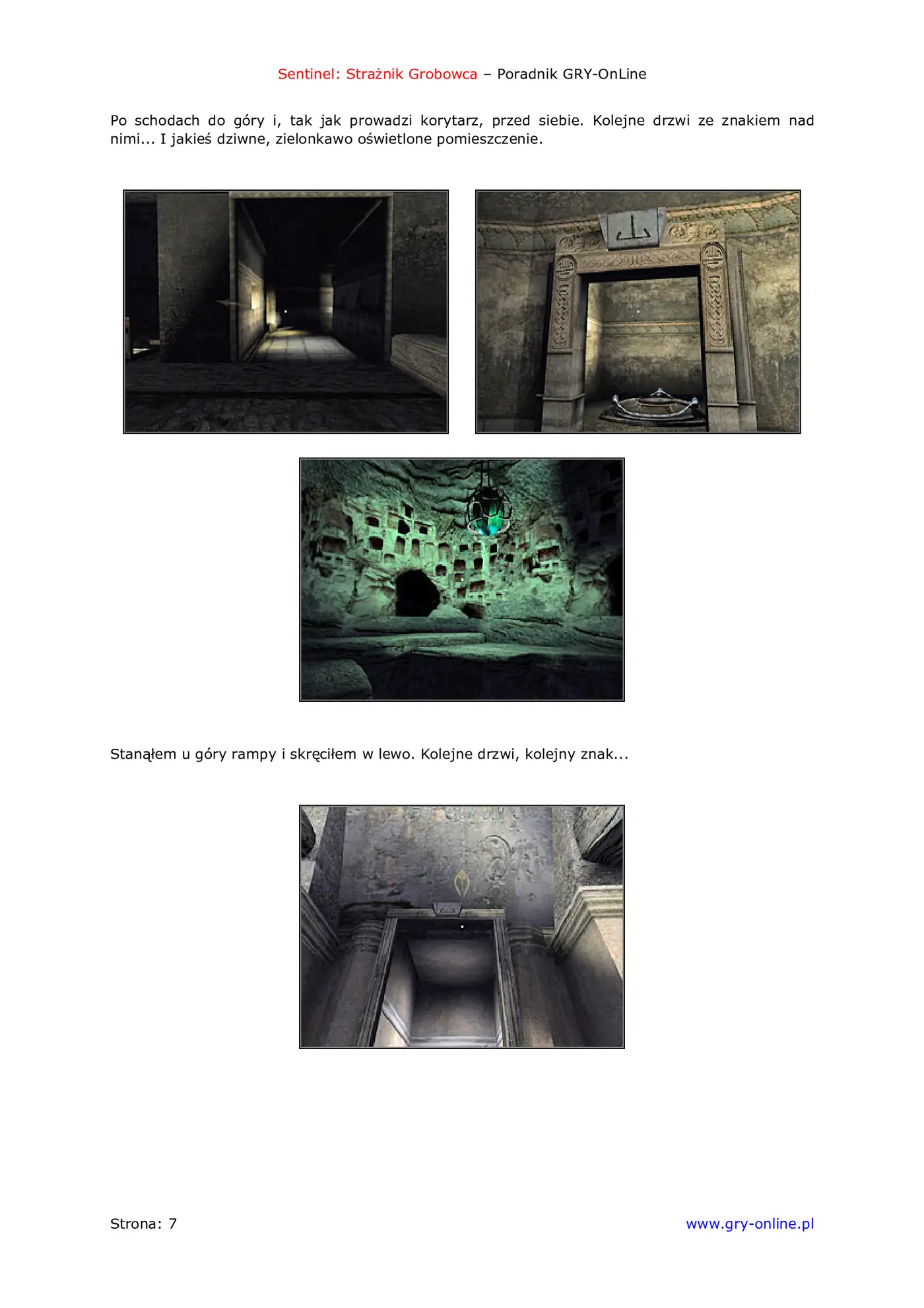 Fragment „Sentinel: Strażnik Grobowca - poradnik do gry” — strona 8 z 8