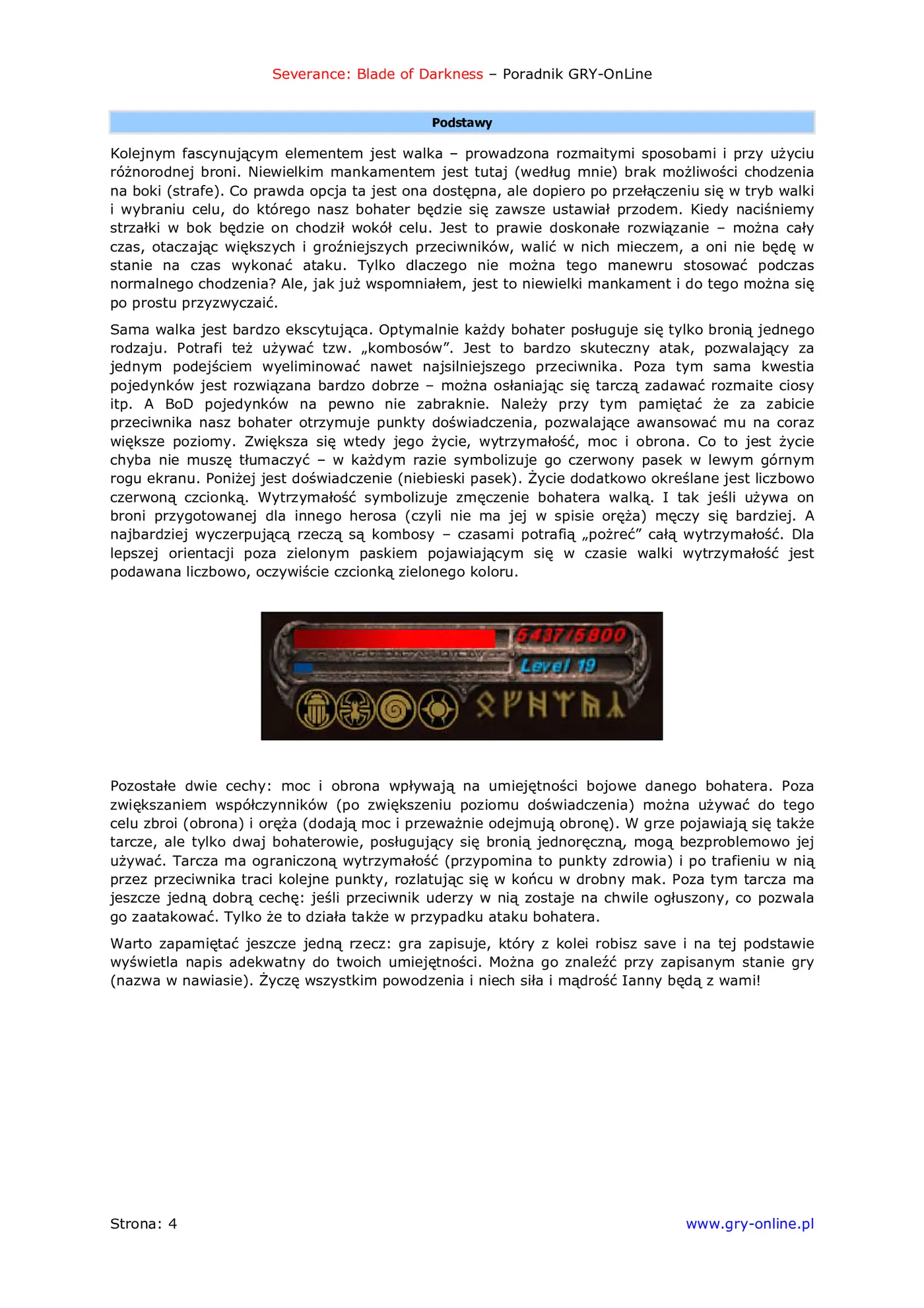 Fragment „Severance: Blade of Darkness - poradnik do gry” — strona 5 z 8