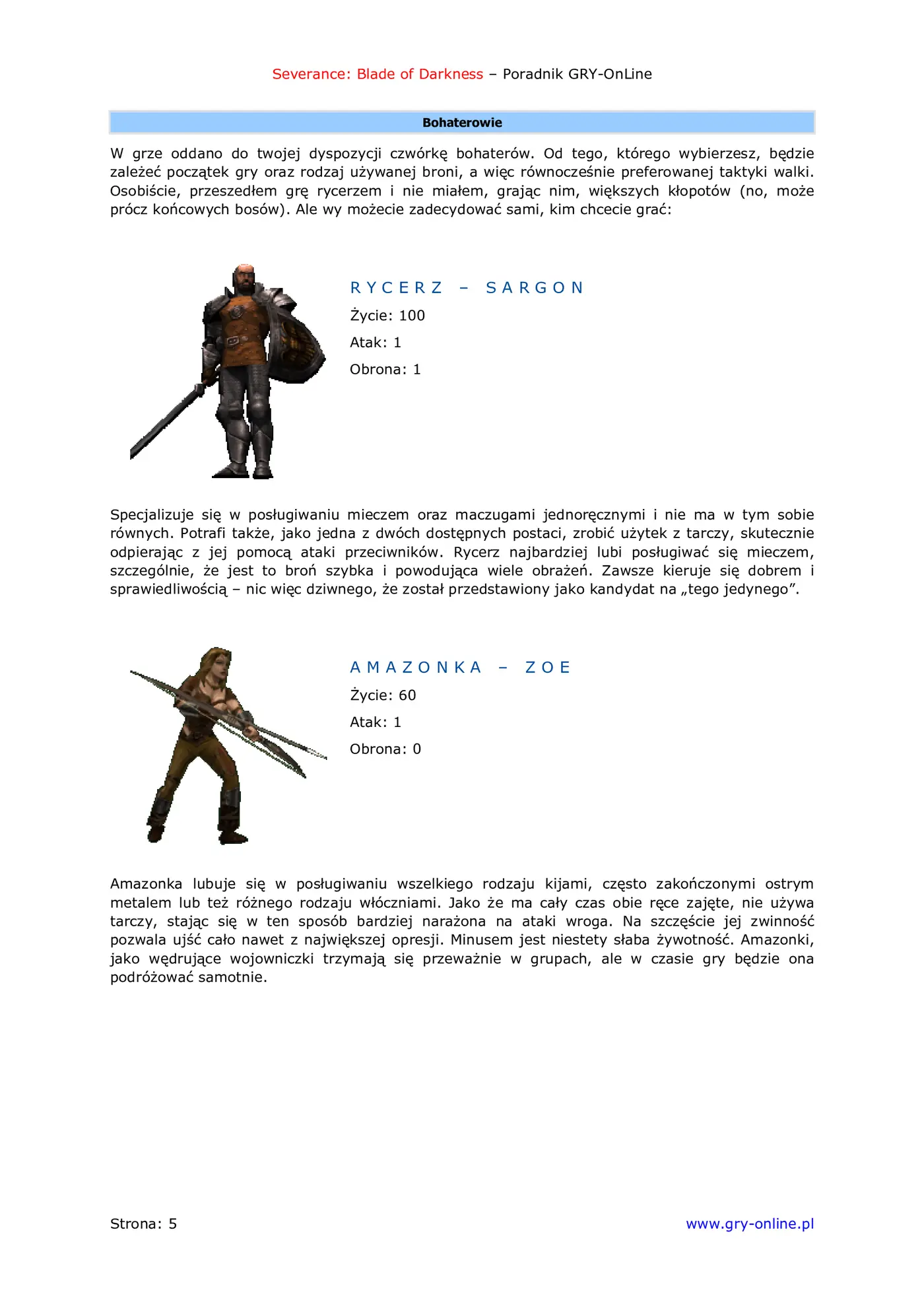 Fragment „Severance: Blade of Darkness - poradnik do gry” — strona 6 z 8