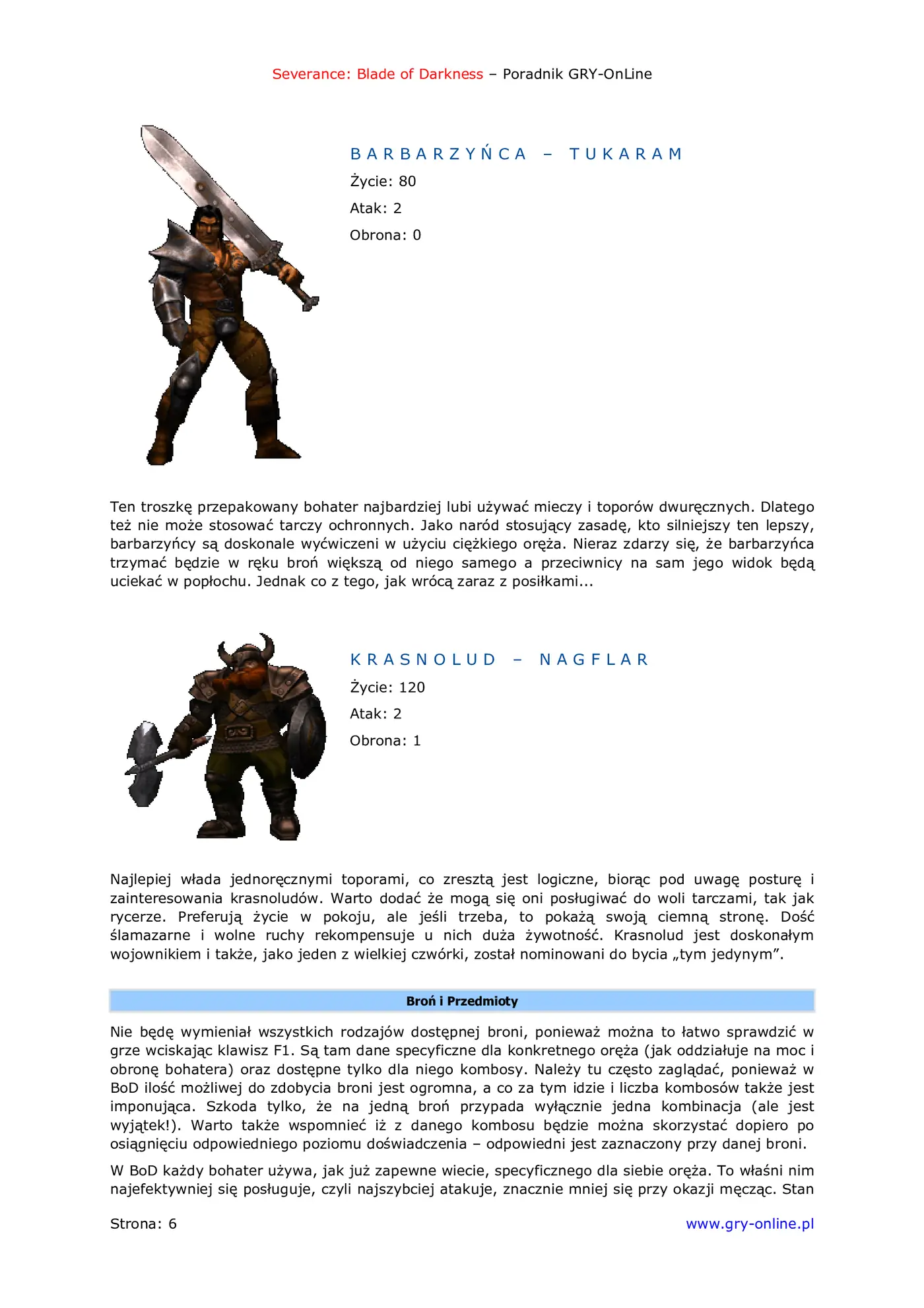 Fragment „Severance: Blade of Darkness - poradnik do gry” — strona 7 z 8