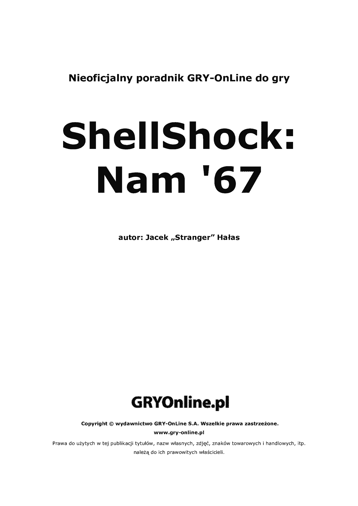 Fragment „ShellShock: Nam '67 - poradnik do gry” — strona 2 z 8