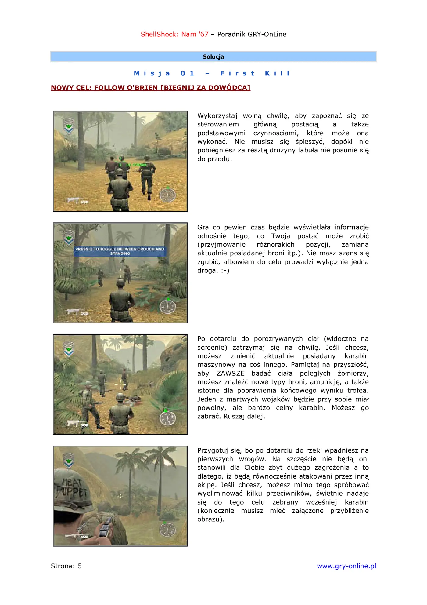 Fragment „ShellShock: Nam '67 - poradnik do gry” — strona 6 z 8