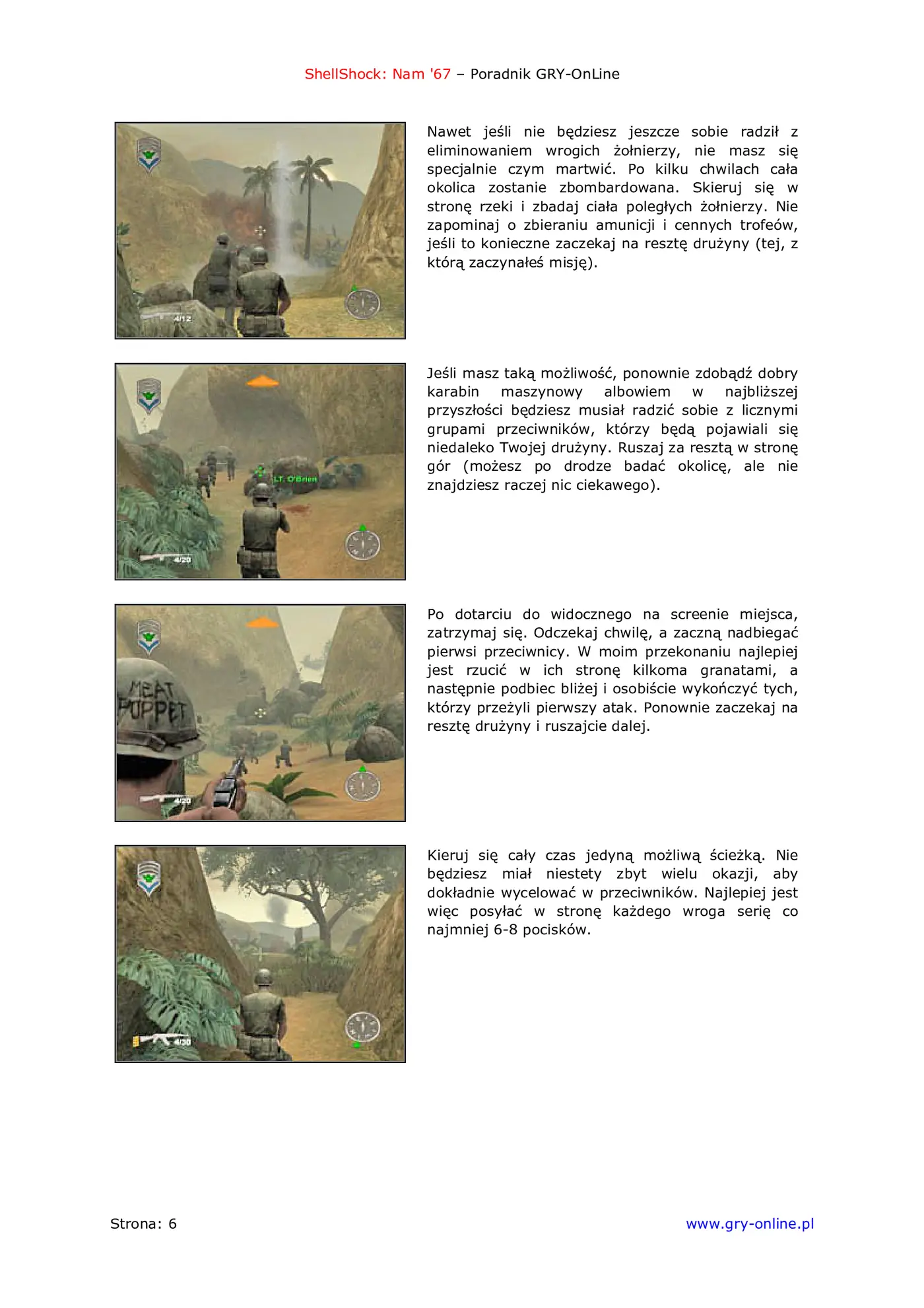 Fragment „ShellShock: Nam '67 - poradnik do gry” — strona 7 z 8
