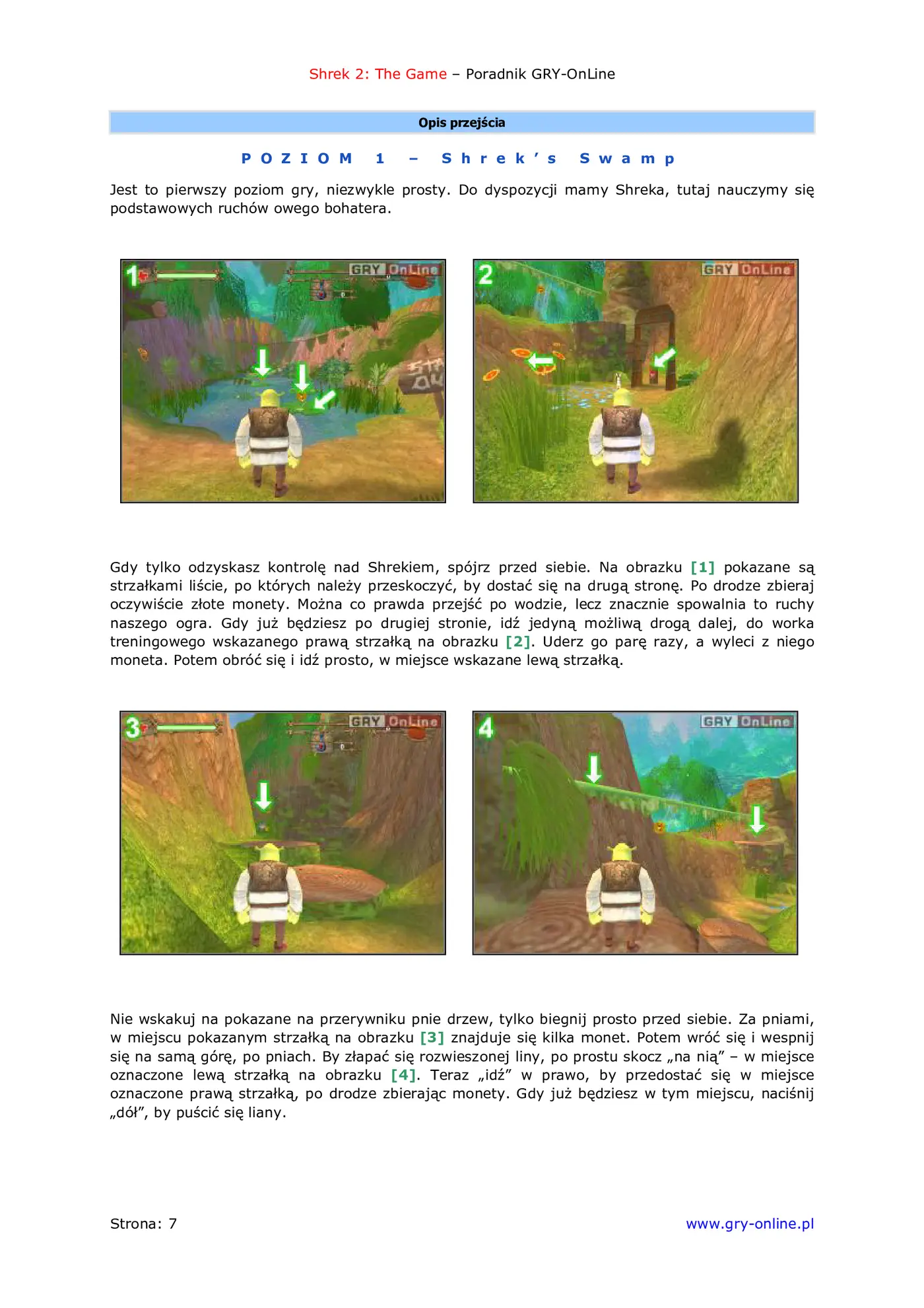 Fragment „Shrek 2: The Game - poradnik do gry” — strona 8 z 8