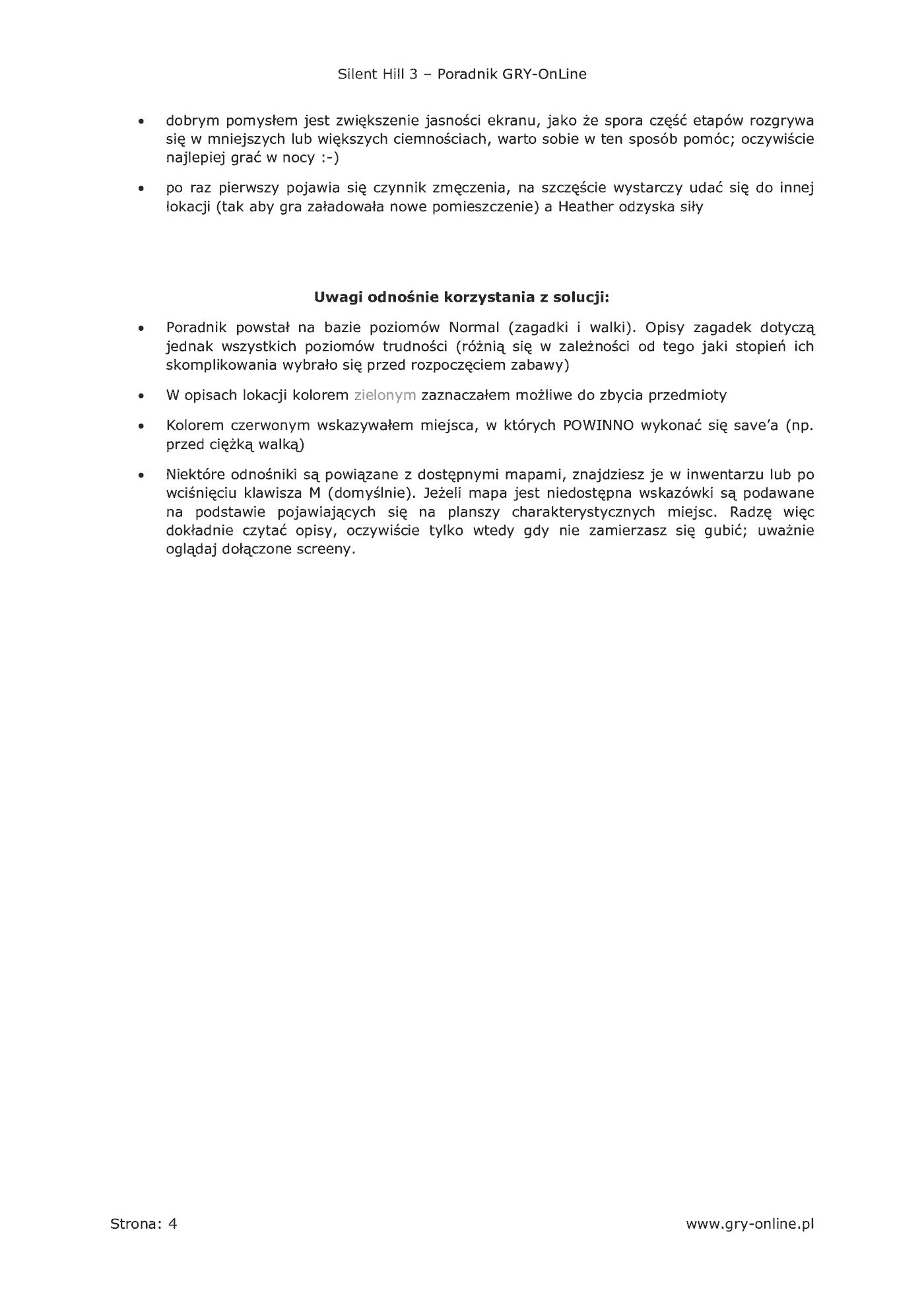 Fragment „Silent Hill 3 - poradnik do gry” — strona 5 z 8