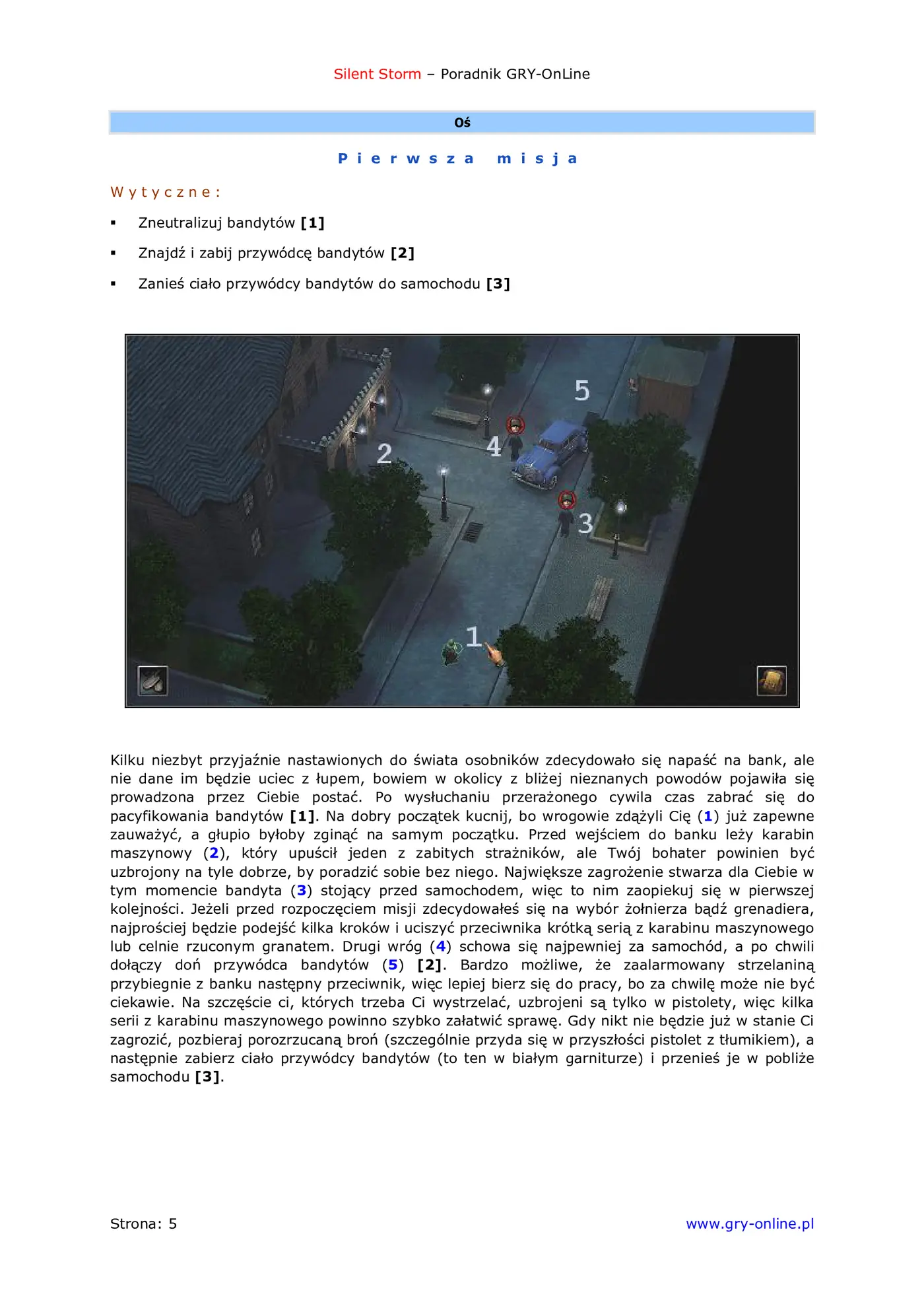 Fragment „Silent Storm - poradnik do gry” — strona 6 z 8