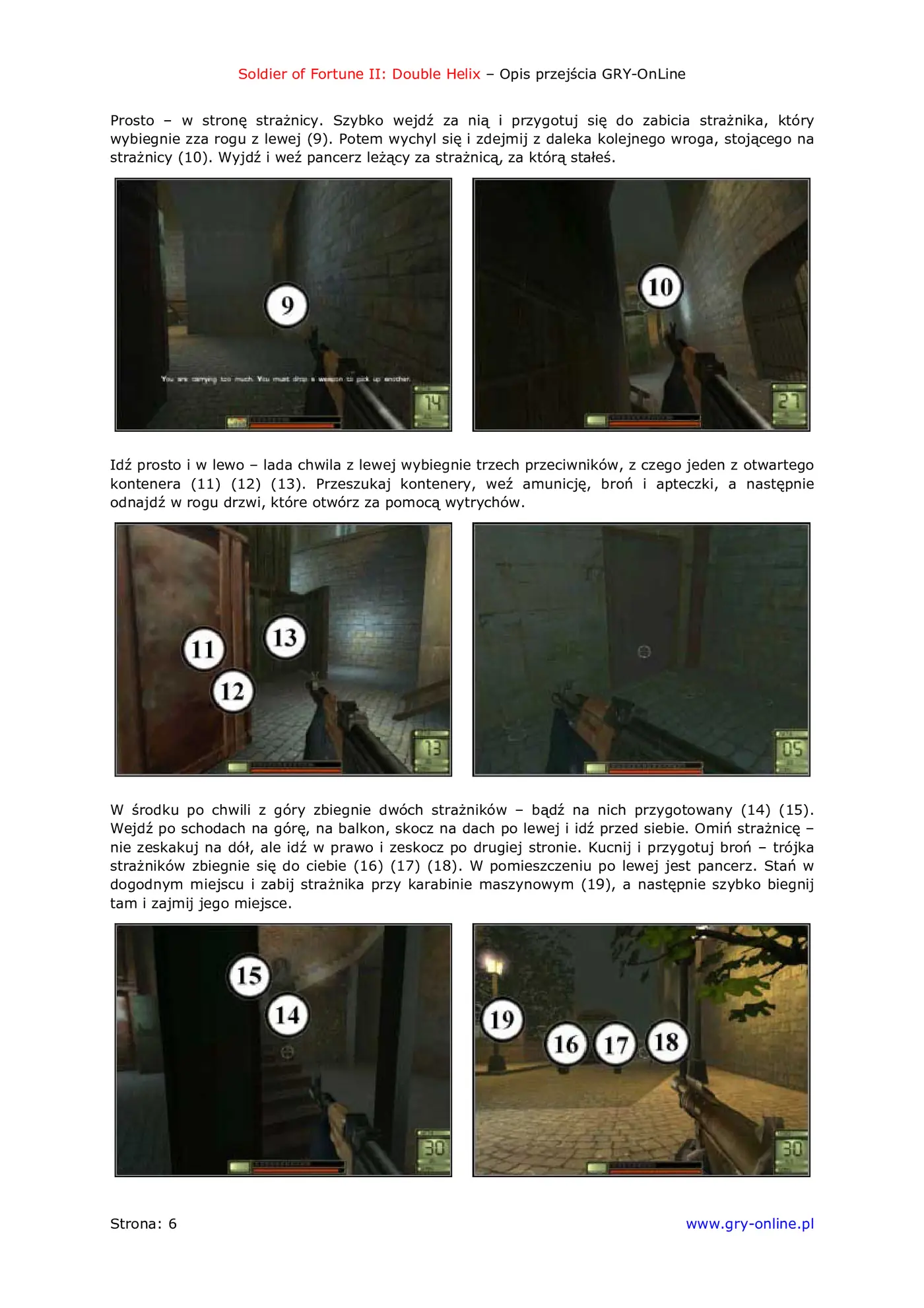 Fragment „Soldier of Fortune 2: Double Helix - poradnik do gry” — strona 7 z 8