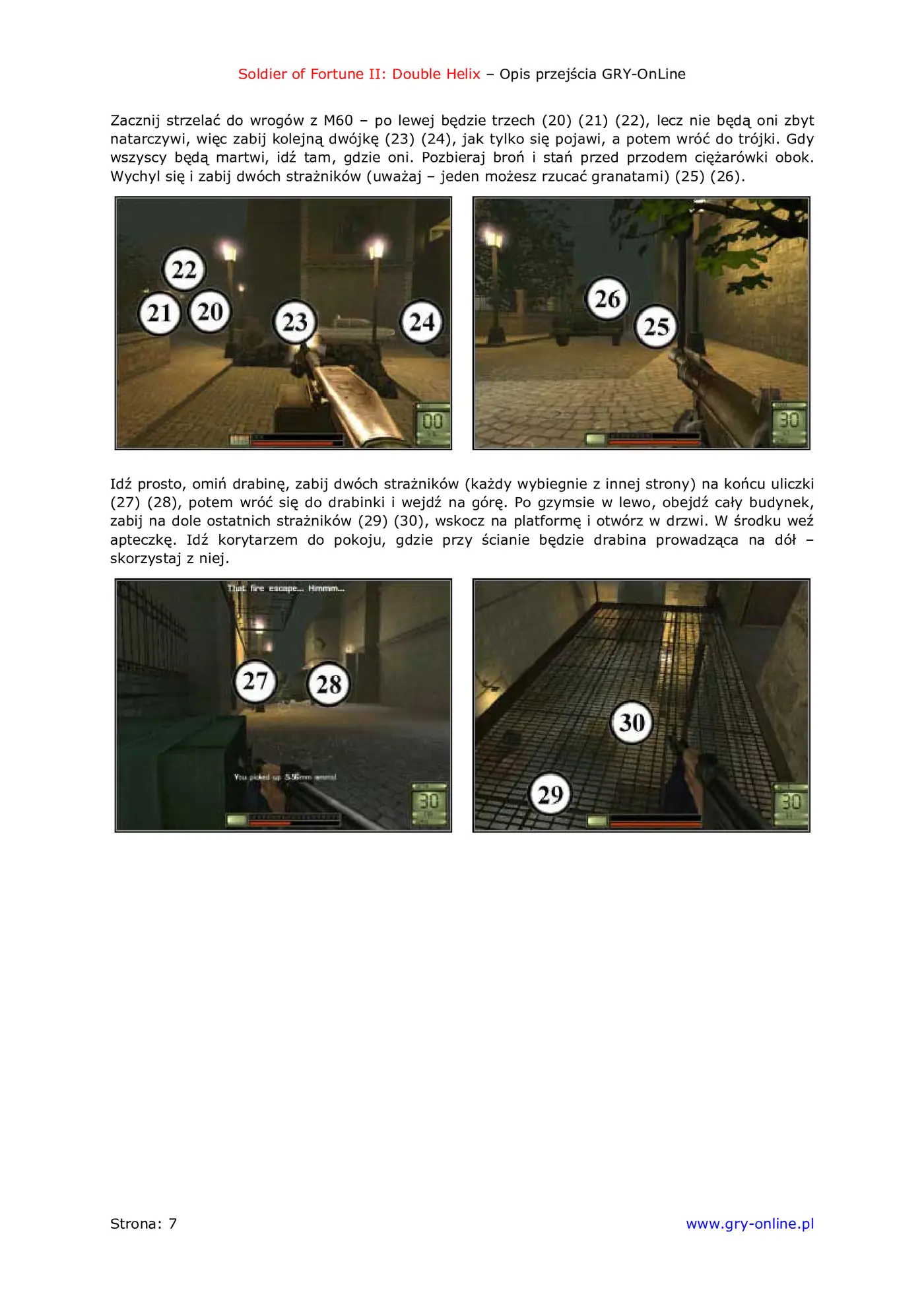 Fragment „Soldier of Fortune 2: Double Helix - poradnik do gry” — strona 8 z 8
