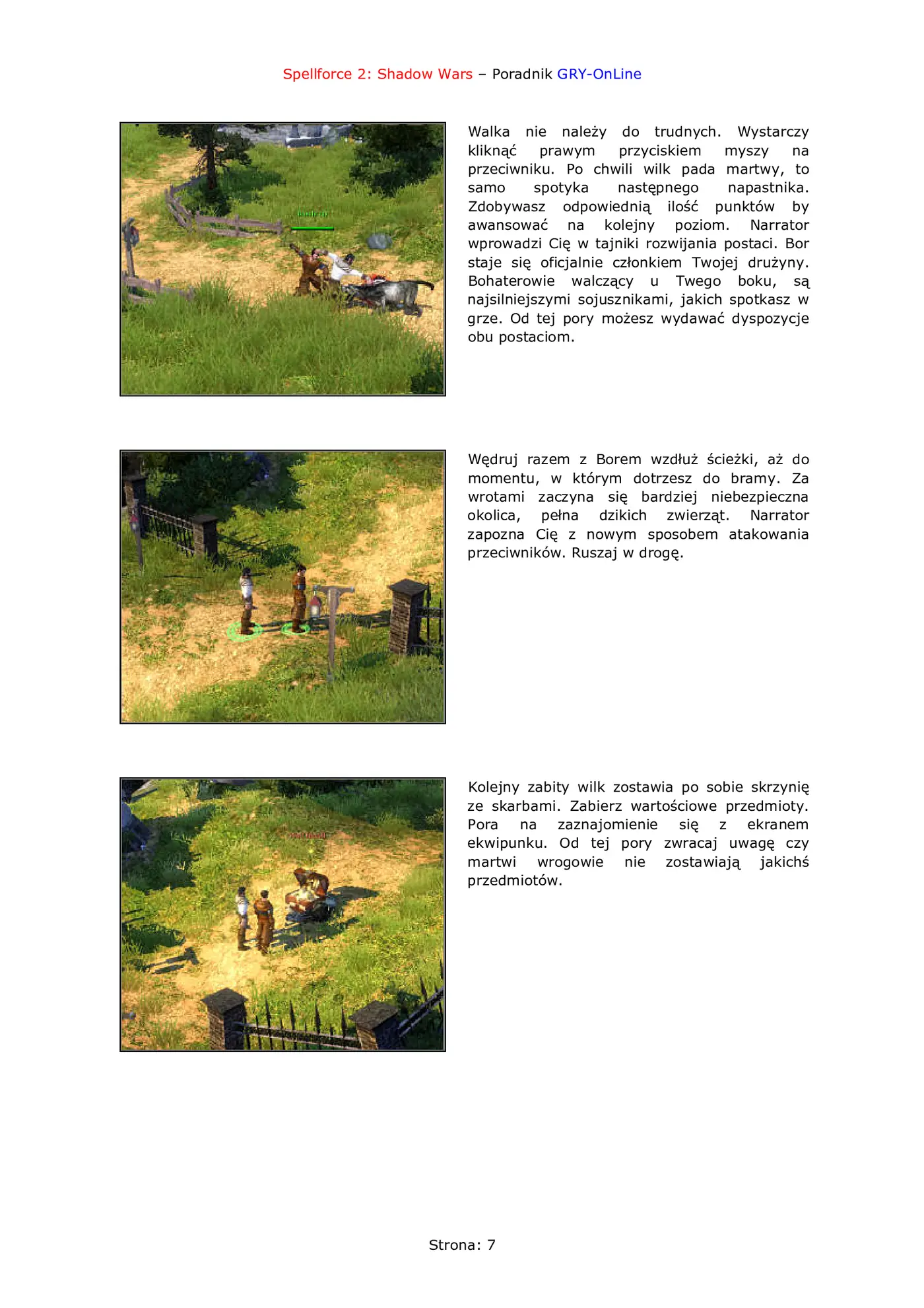 Fragment „Spellforce 2: Czas Mrocznych Wojen - poradnik do gry” — strona 8 z 8