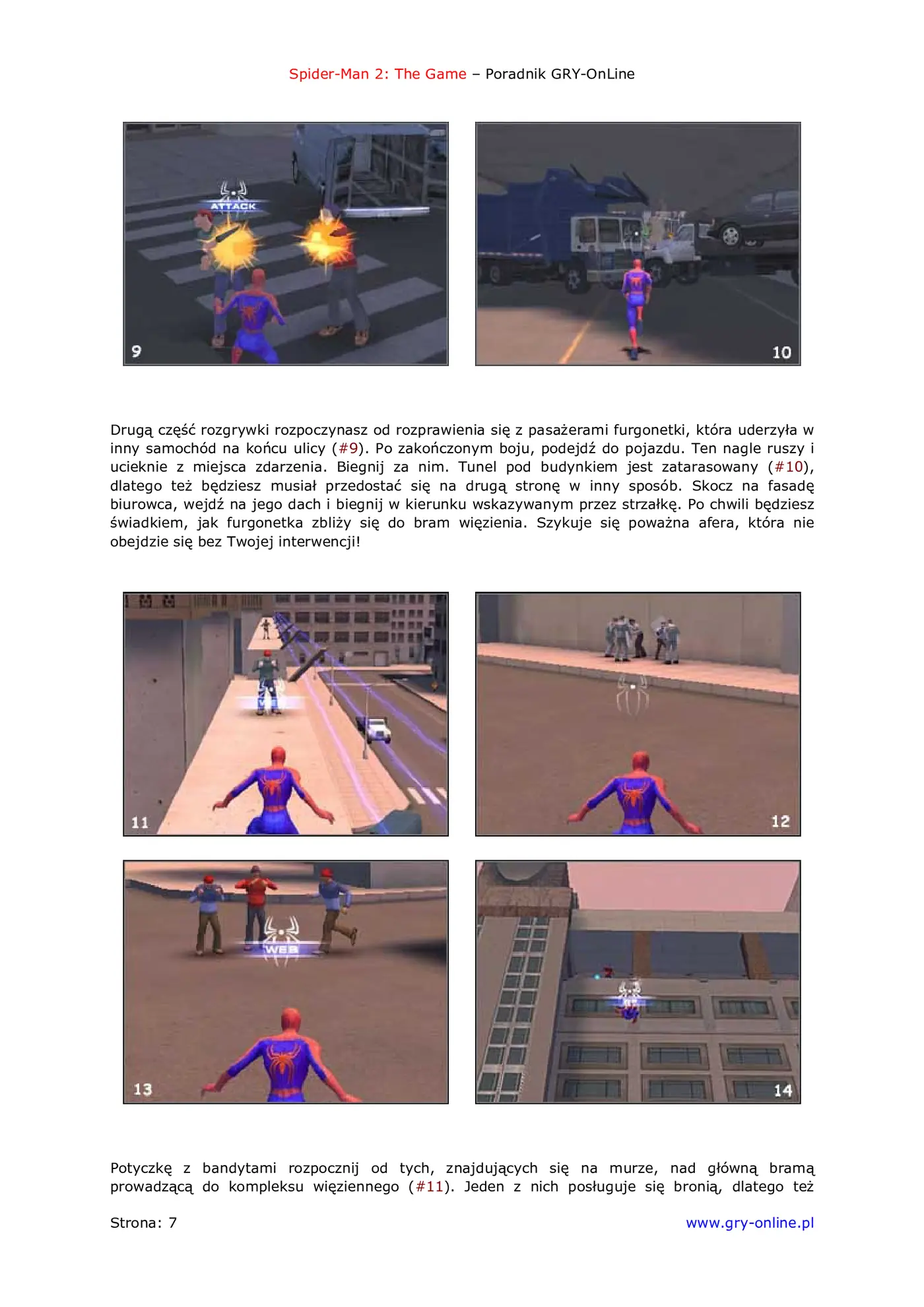 Fragment „Spider-Man 2: The Game - poradnik do gry” — strona 8 z 8