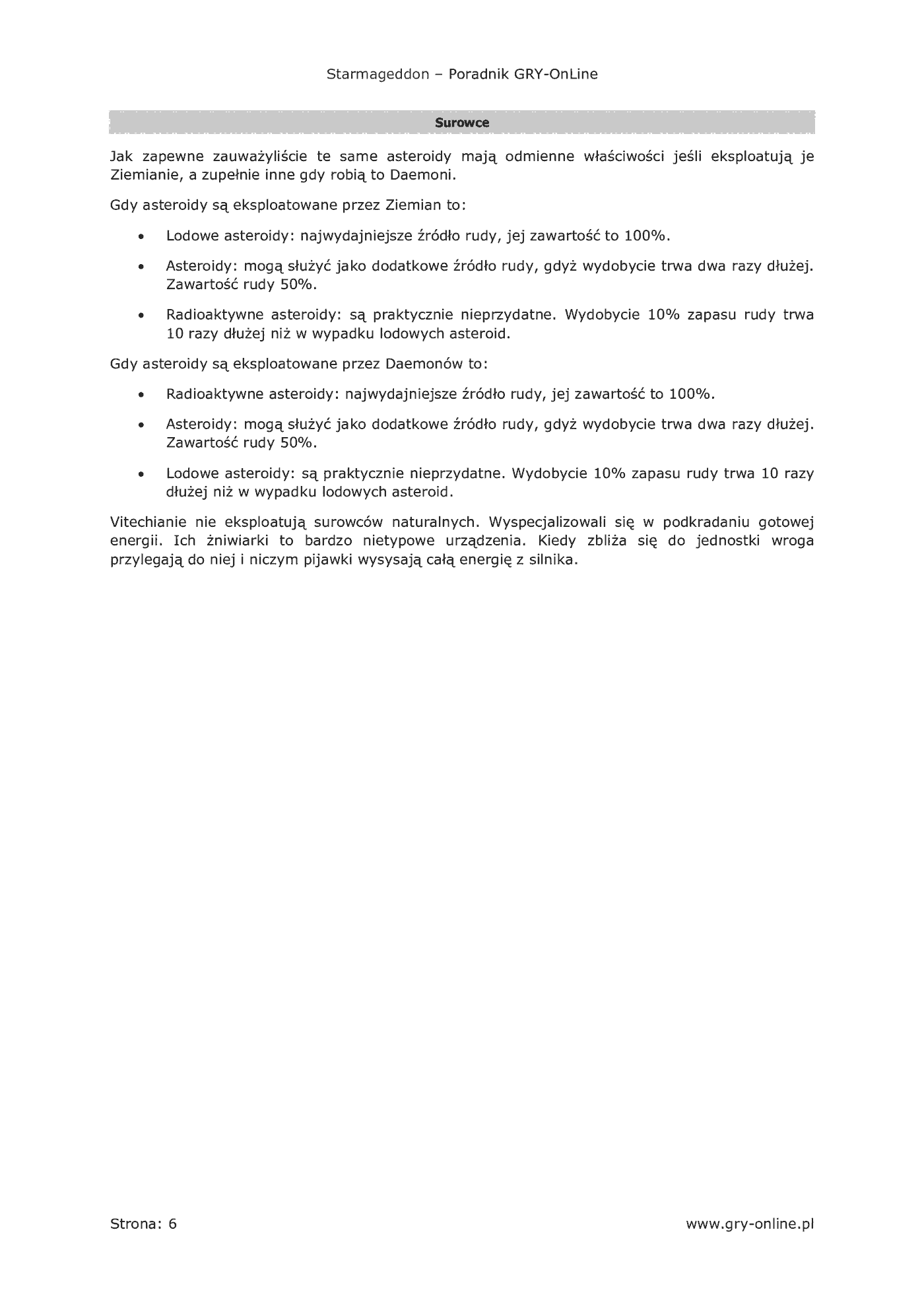 Fragment „Starmageddon - poradnik do gry” — strona 7 z 8