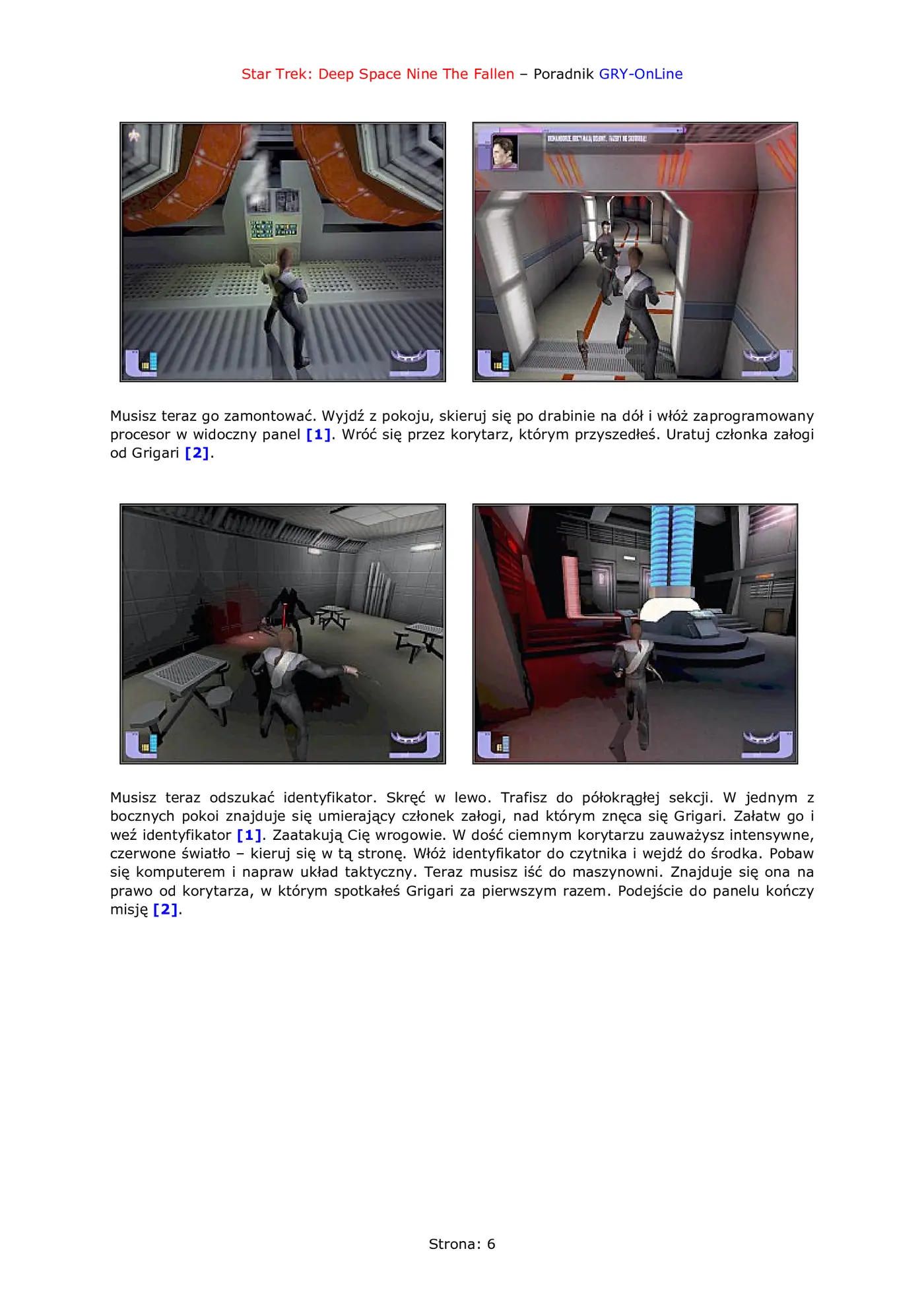 Fragment „Star Trek Deep Space Nine: The Fallen - poradnik do gry” — strona 7 z 8