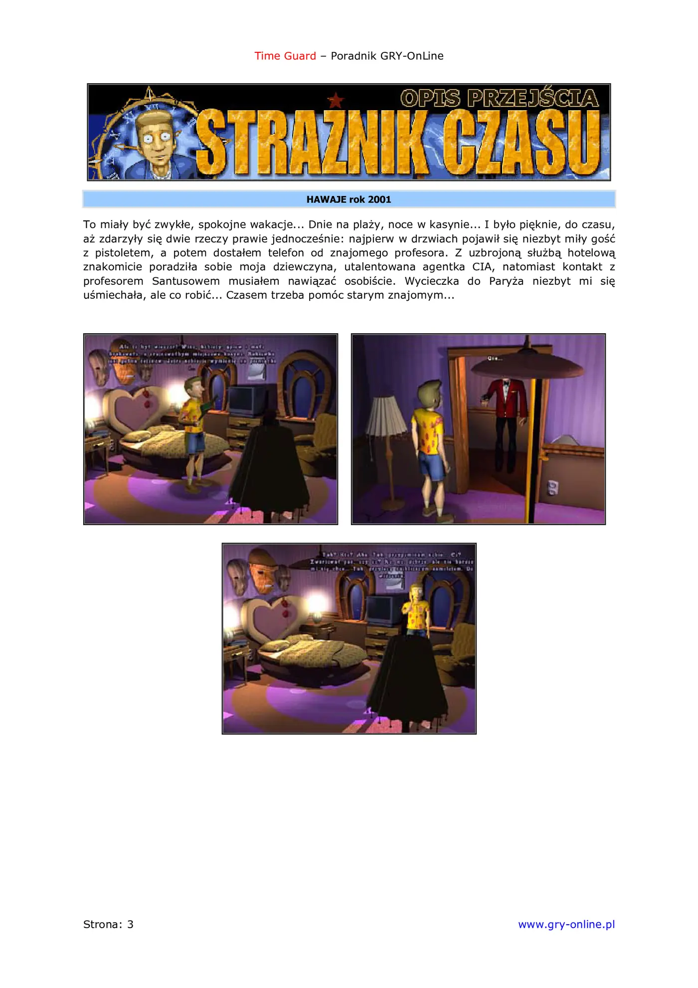 Fragment „Strażnik Czasu - poradnik do gry” — strona 4 z 8