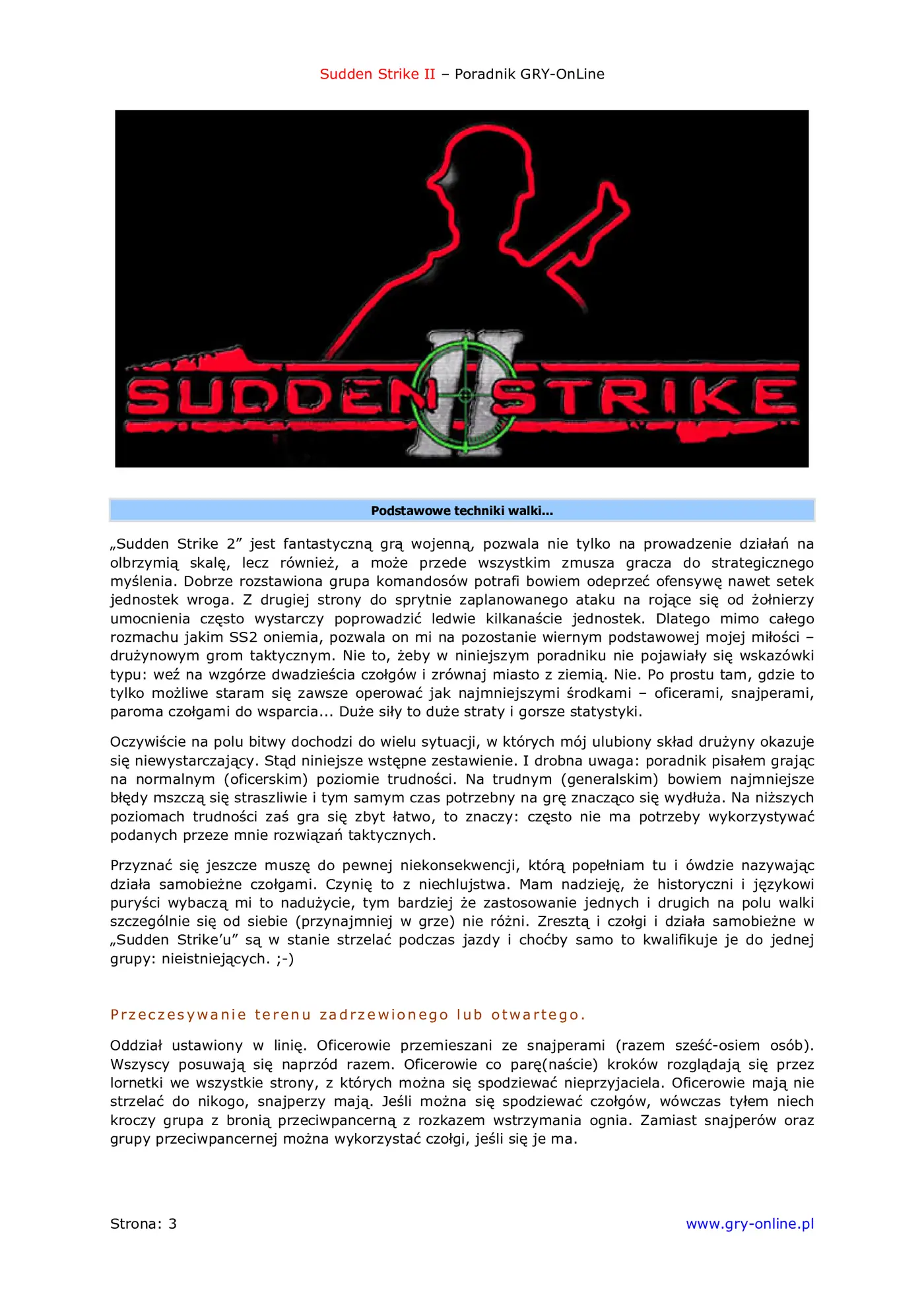 Fragment „Sudden Strike 2 - poradnik do gry” — strona 4 z 8