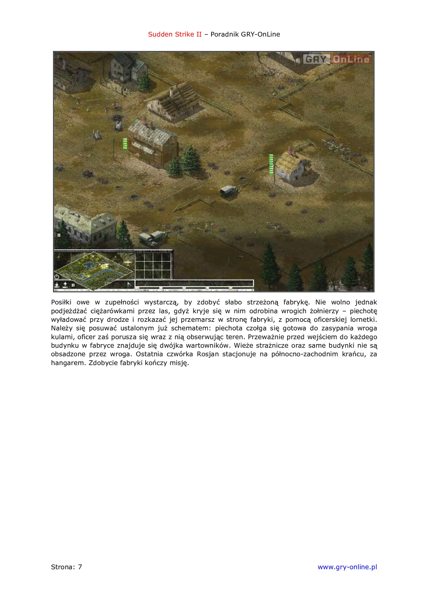 Fragment „Sudden Strike 2 - poradnik do gry” — strona 8 z 8