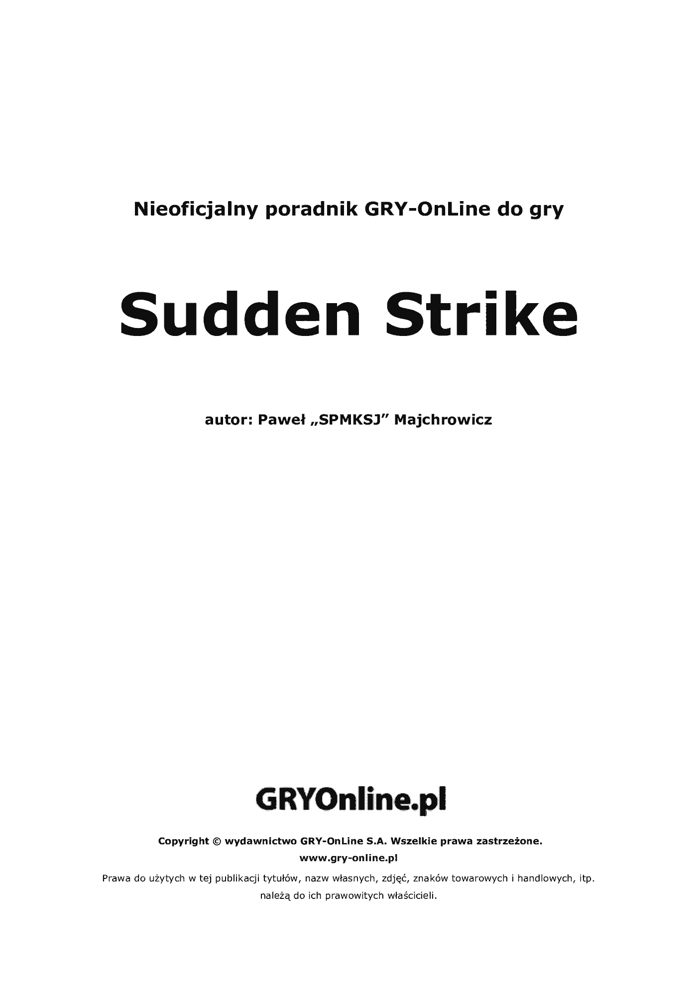 Fragment „Sudden Strike - Opis przejścia gry po stronie Aliantów - poradnik do gry” — strona 2 z 8